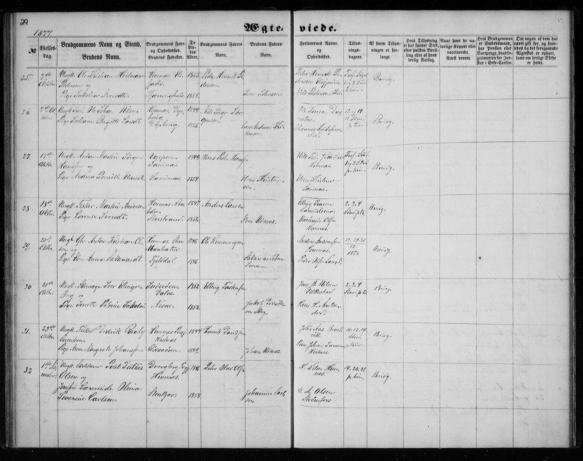 Ministerialprotokoller, klokkerbøker og fødselsregistre - Nordland, AV/SAT-A-1459/825/L0358: Parish register (official) no. 825A12, 1863-1878, p. 29