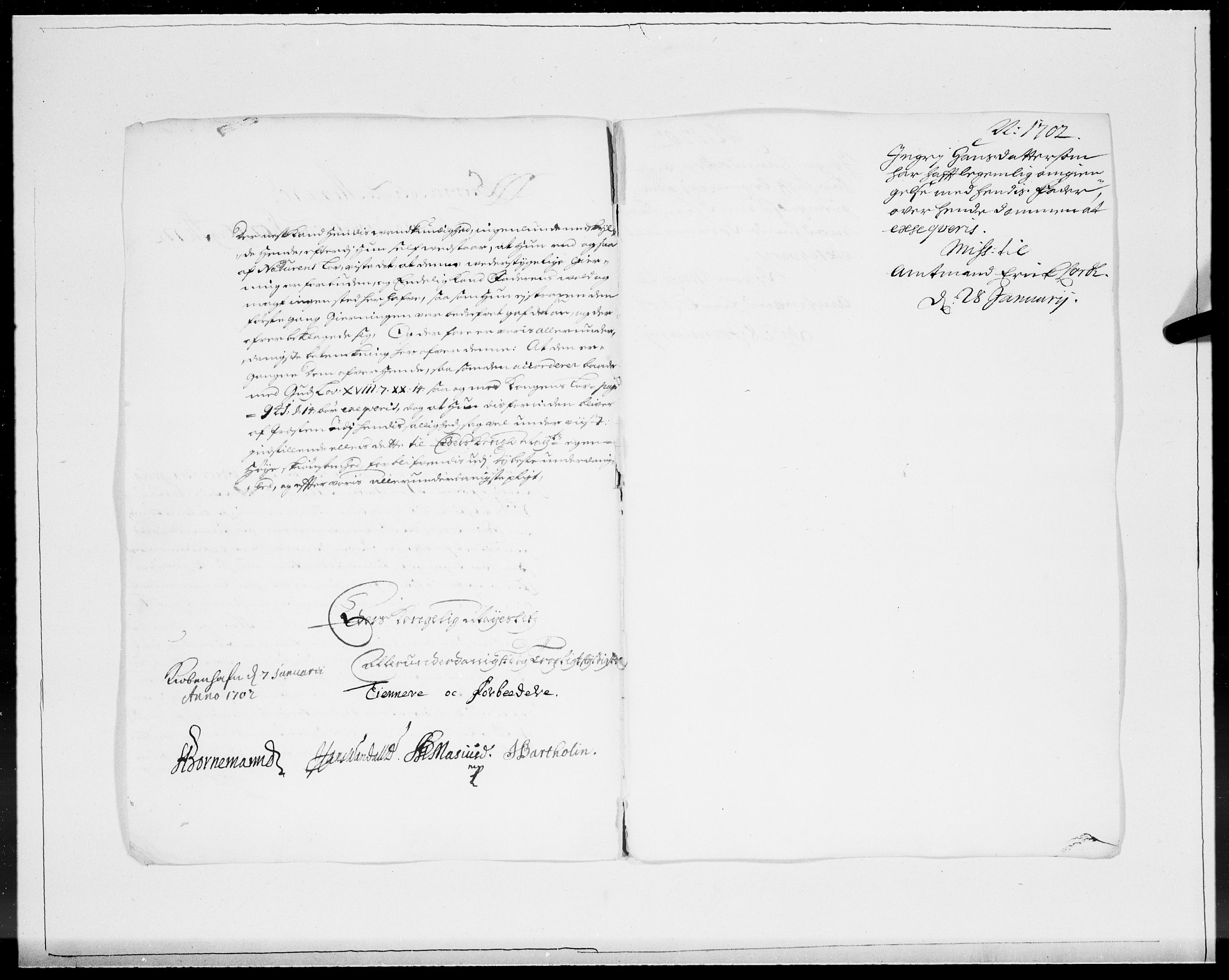 Danske Kanselli 1572-1799, AV/RA-EA-3023/F/Fc/Fcc/Fcca/L0053: Norske innlegg 1572-1799, 1702, p. 20