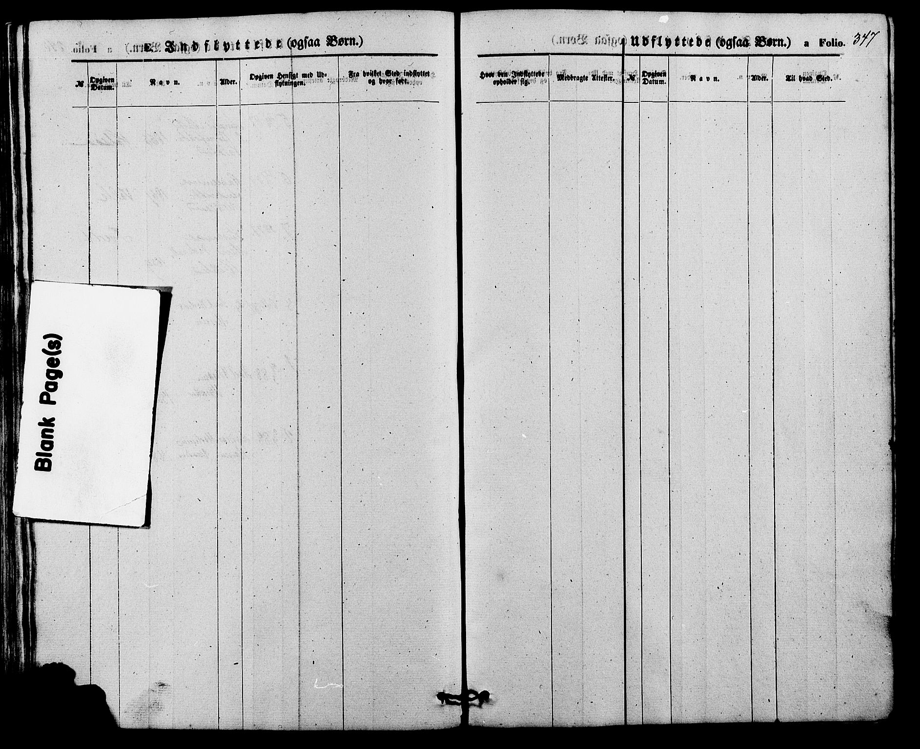 Holum sokneprestkontor, SAK/1111-0022/F/Fb/Fba/L0004: Parish register (copy) no. B 4, 1867-1890, p. 347