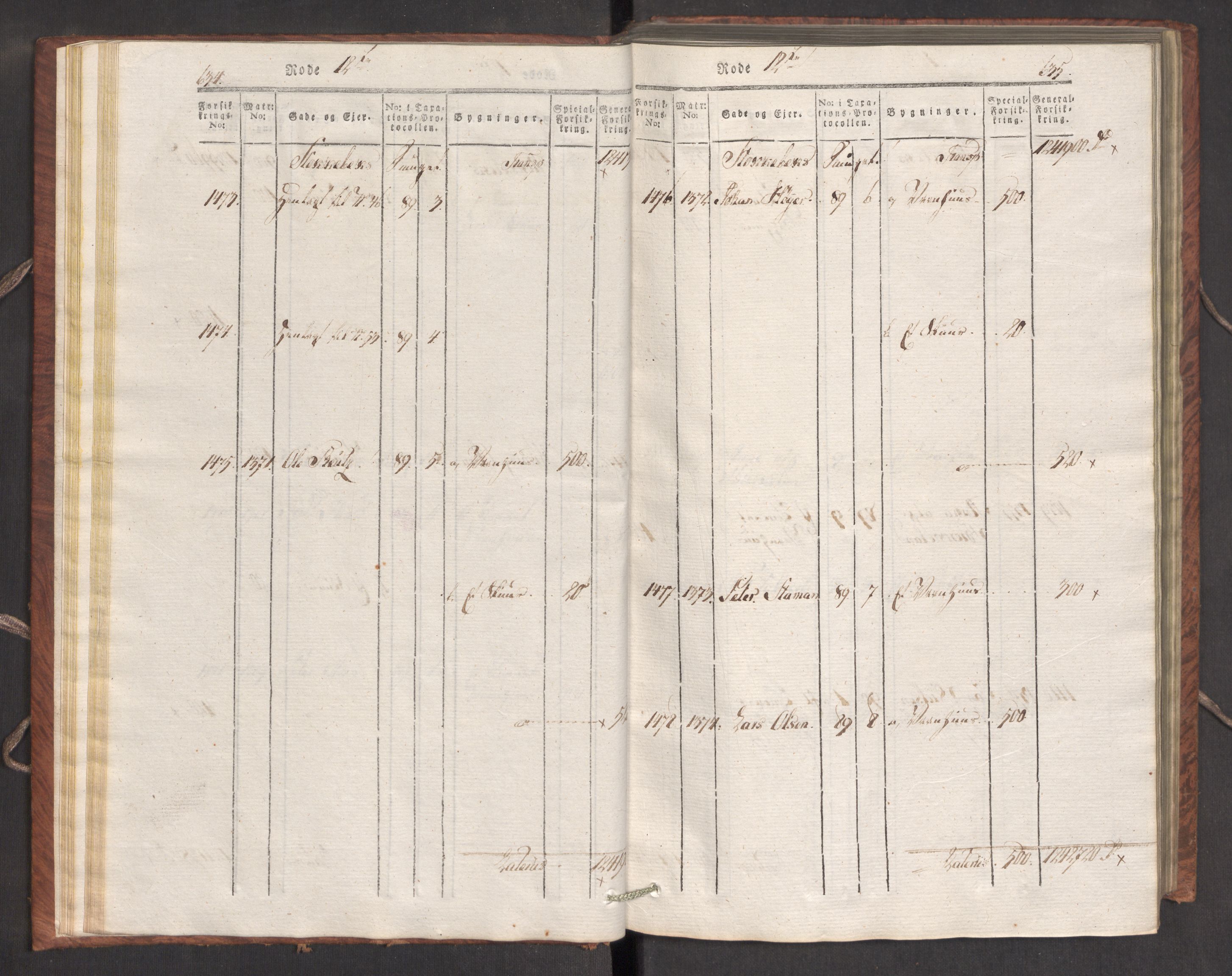 Kommersekollegiet, Brannforsikringskontoret 1767-1814, AV/RA-EA-5458/F/Fa/L0007/0002: Bergen / Branntakstprotokoll, 1807-1817, p. 634-635