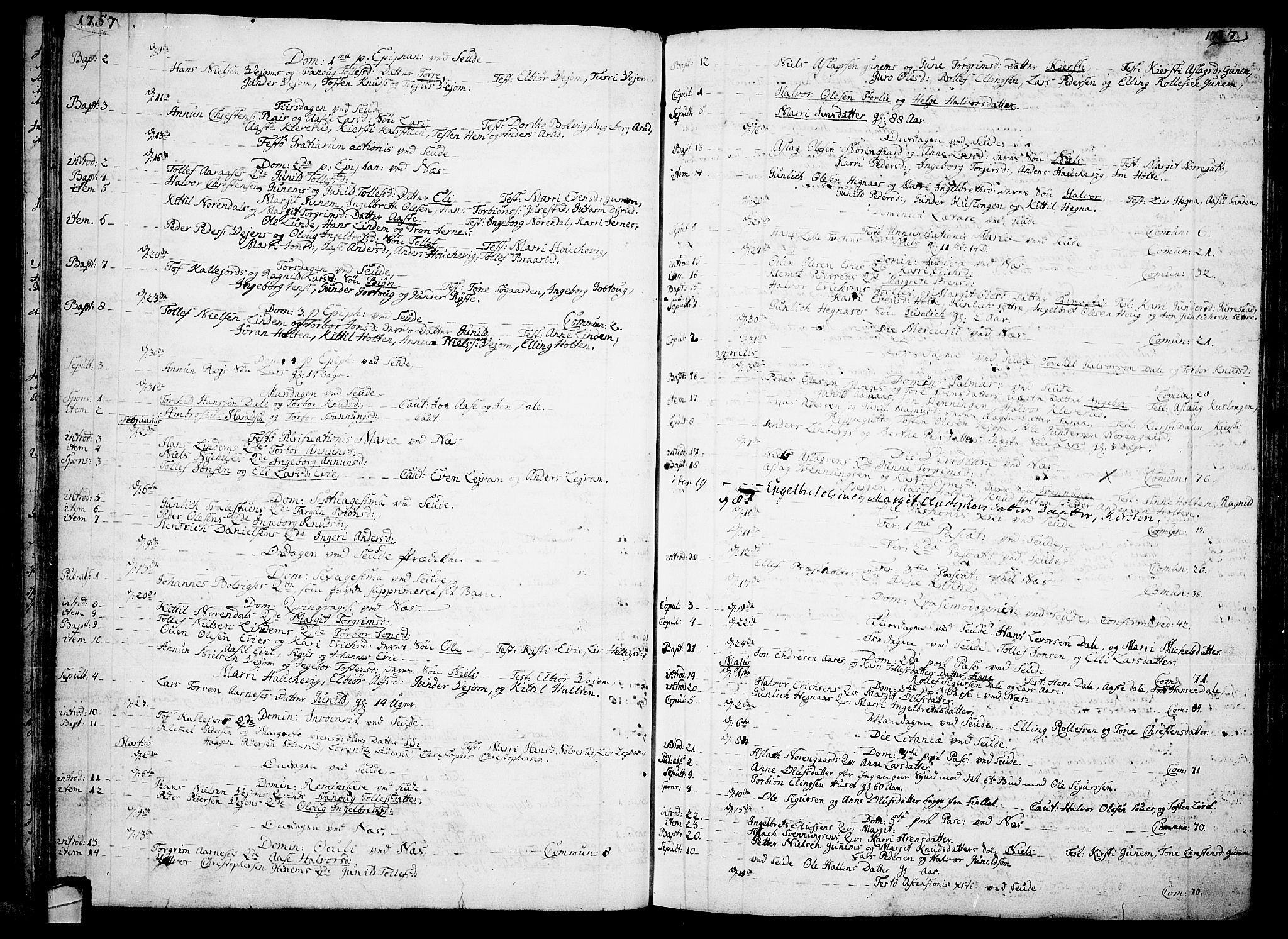 Sauherad kirkebøker, AV/SAKO-A-298/F/Fa/L0003: Parish register (official) no. I 3, 1722-1766
