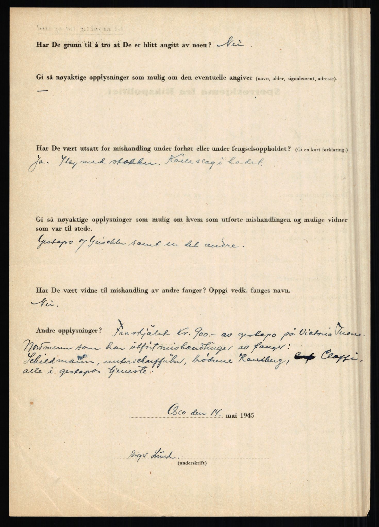 Rikspolitisjefen, AV/RA-S-1560/L/L0011: Lucassen, Oscar Fredrik - Moen, Olav, 1940-1945, p. 22