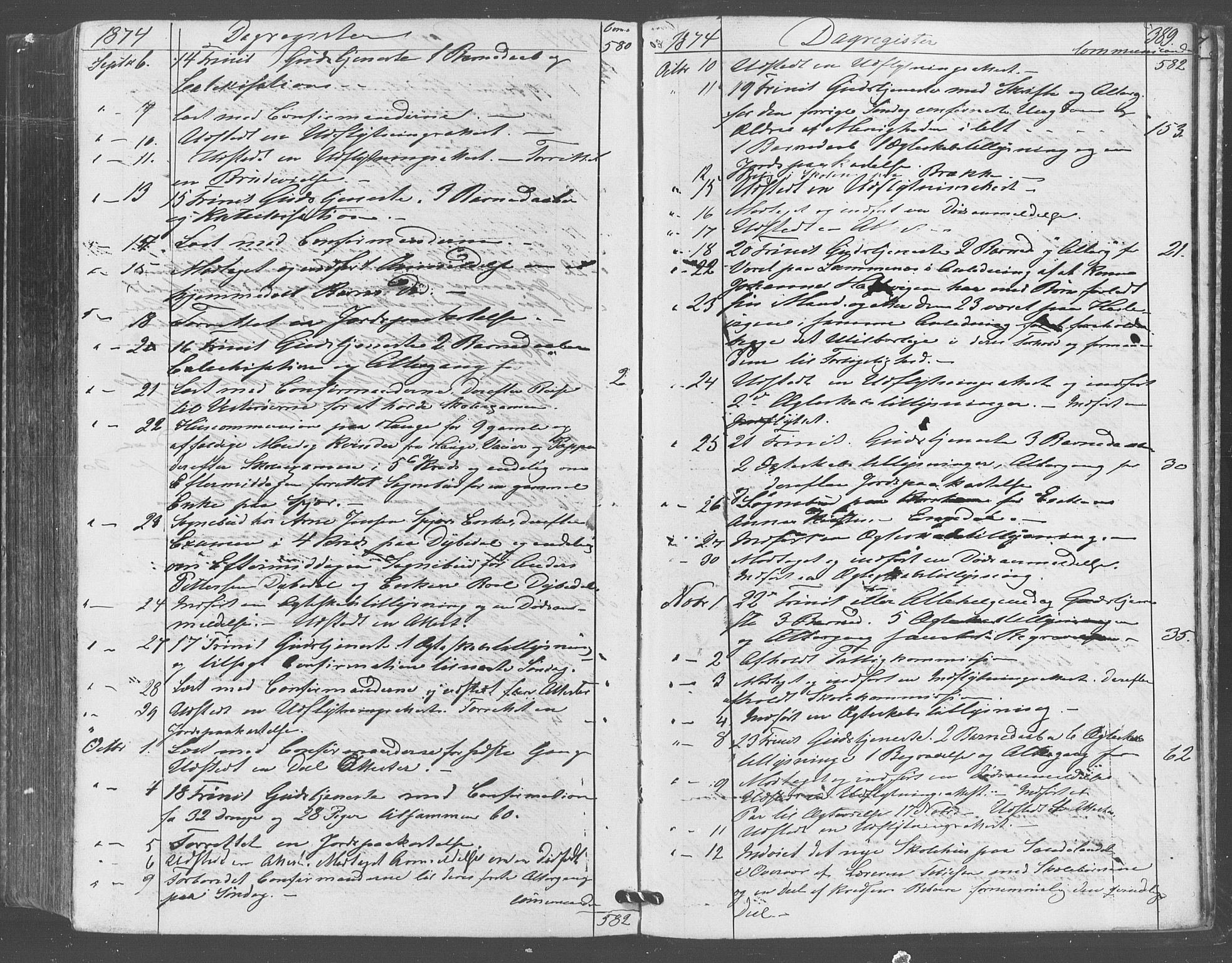 Hvaler prestekontor Kirkebøker, SAO/A-2001/F/Fa/L0007: Parish register (official) no. I 7, 1864-1878, p. 389