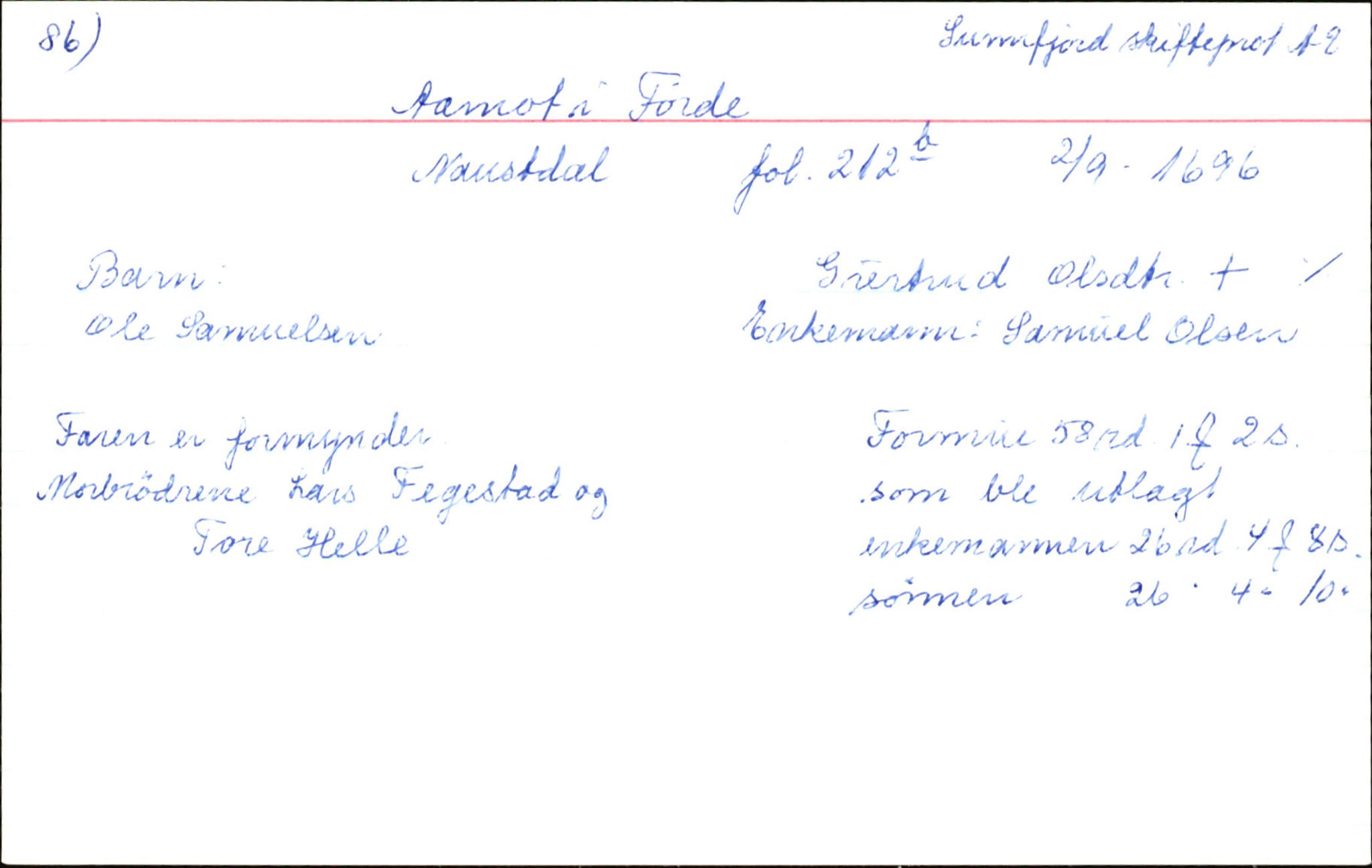 Skiftekort ved Statsarkivet i Bergen, SAB/SKIFTEKORT/003/L0002: Skifteprotokoll nr. 2, 1687-1708, p. 664