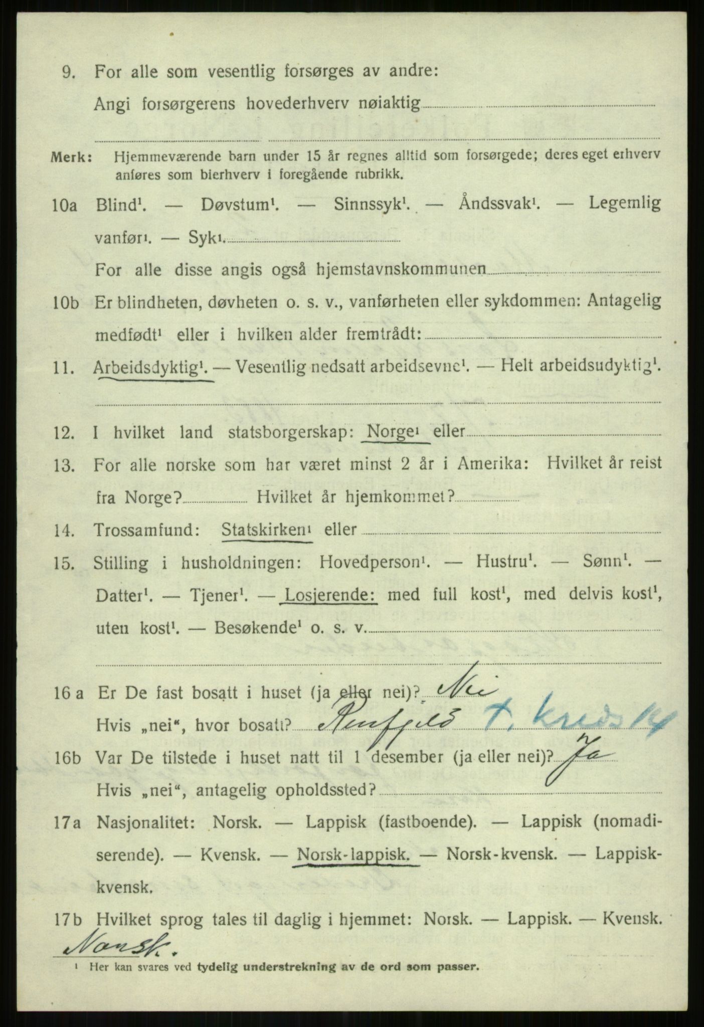 SATØ, 1920 census for Målselv, 1920, p. 3144