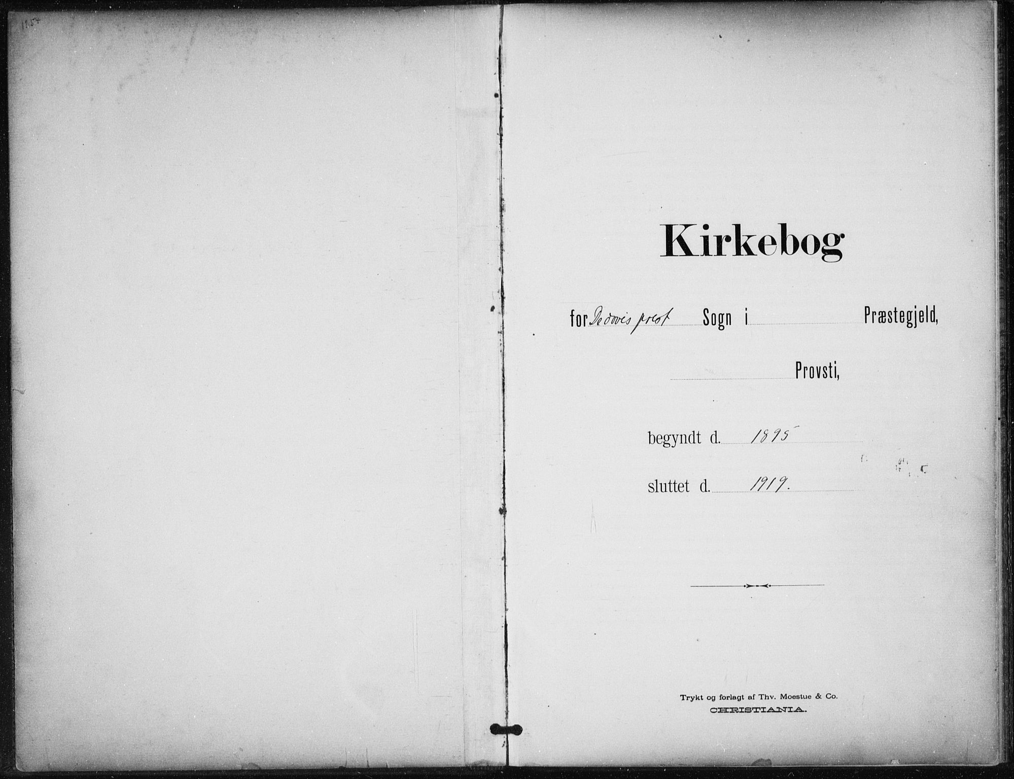 Døves menighet Oslo prestekontor kirkebøker, AV/SAO-A-11064/F/L0001: Parish register (official) no. 1, 1895-1919