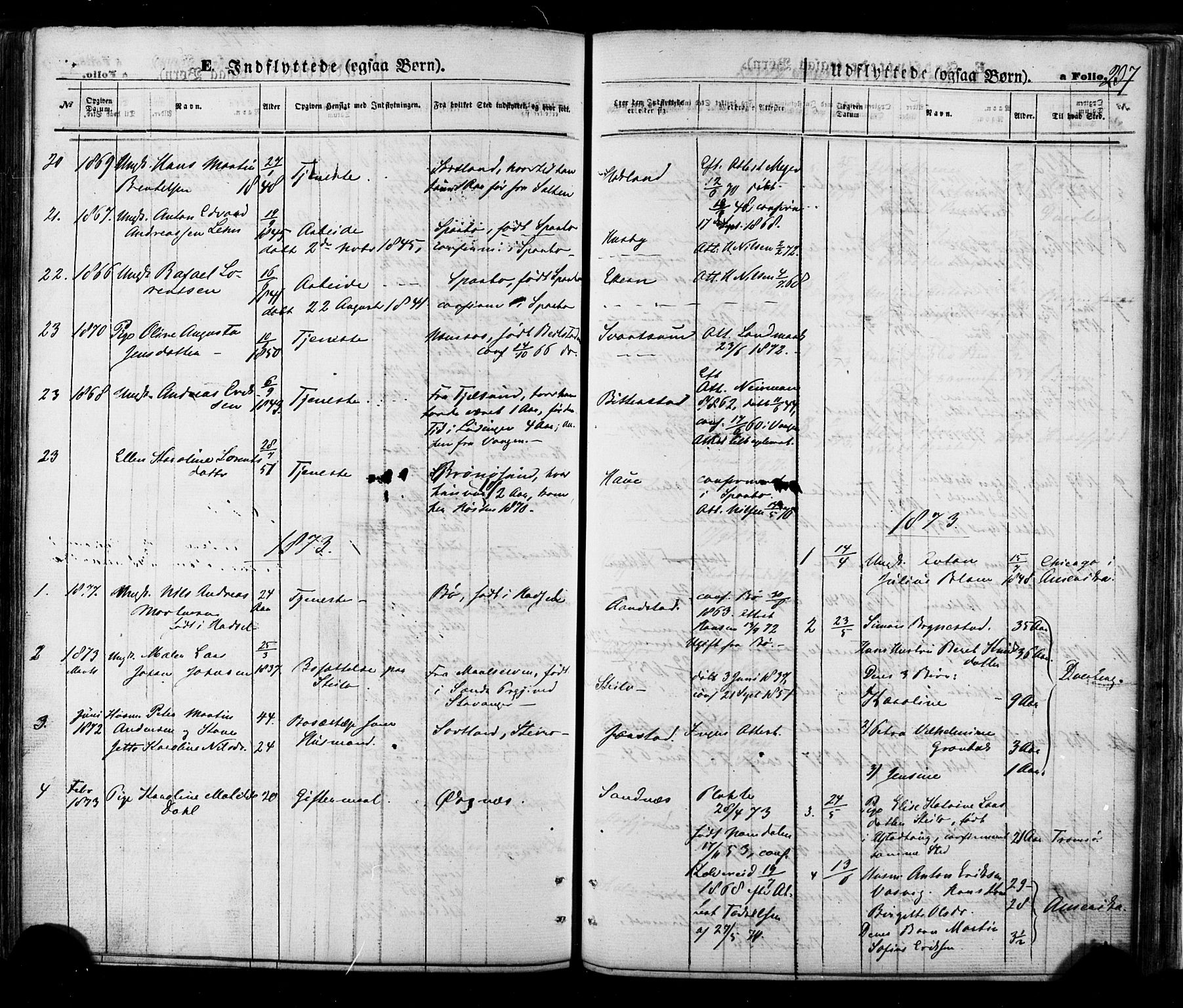 Ministerialprotokoller, klokkerbøker og fødselsregistre - Nordland, AV/SAT-A-1459/888/L1242: Parish register (official) no. 888A08, 1870-1875, p. 237