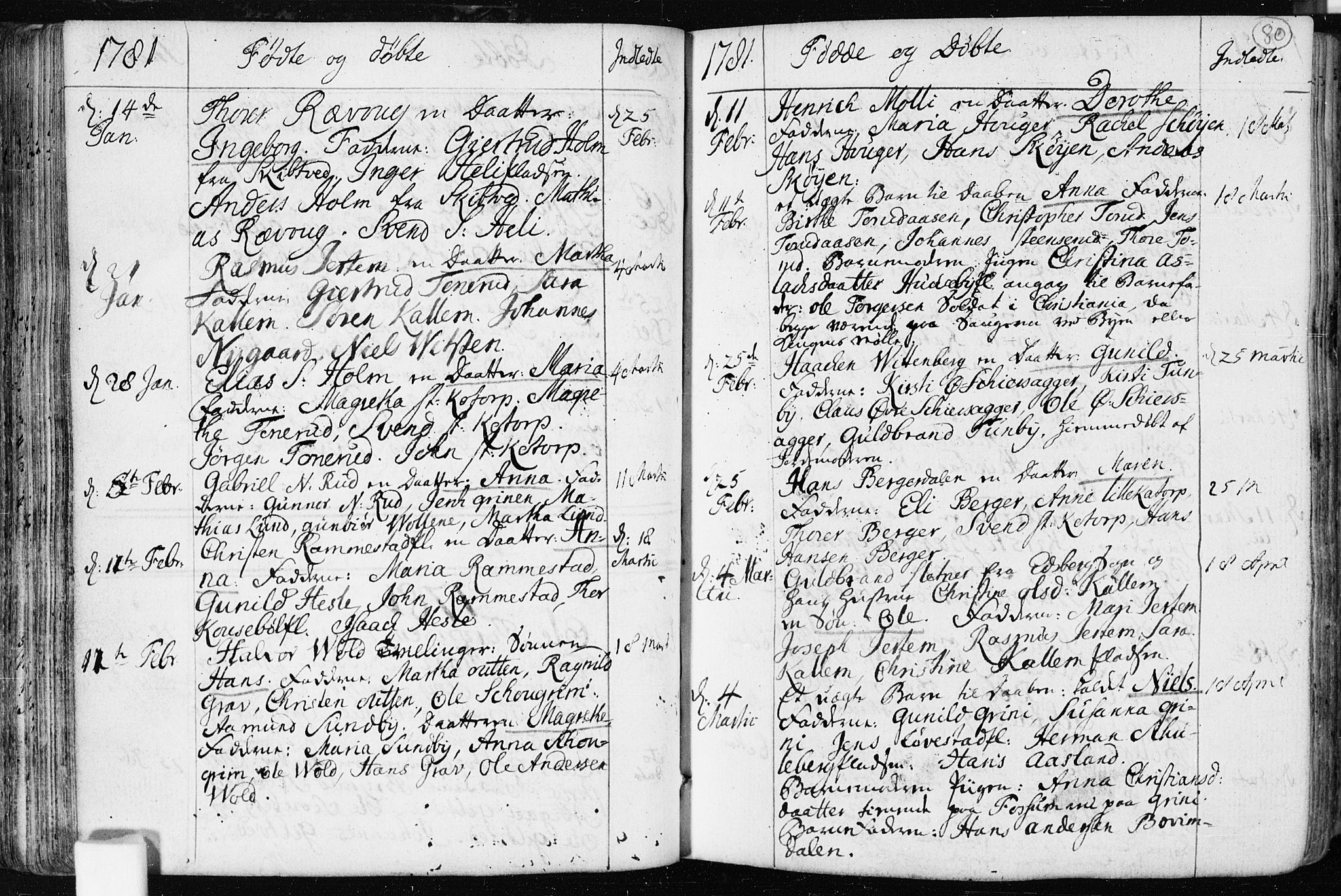 Spydeberg prestekontor Kirkebøker, AV/SAO-A-10924/F/Fa/L0003: Parish register (official) no. I 3, 1778-1814, p. 80