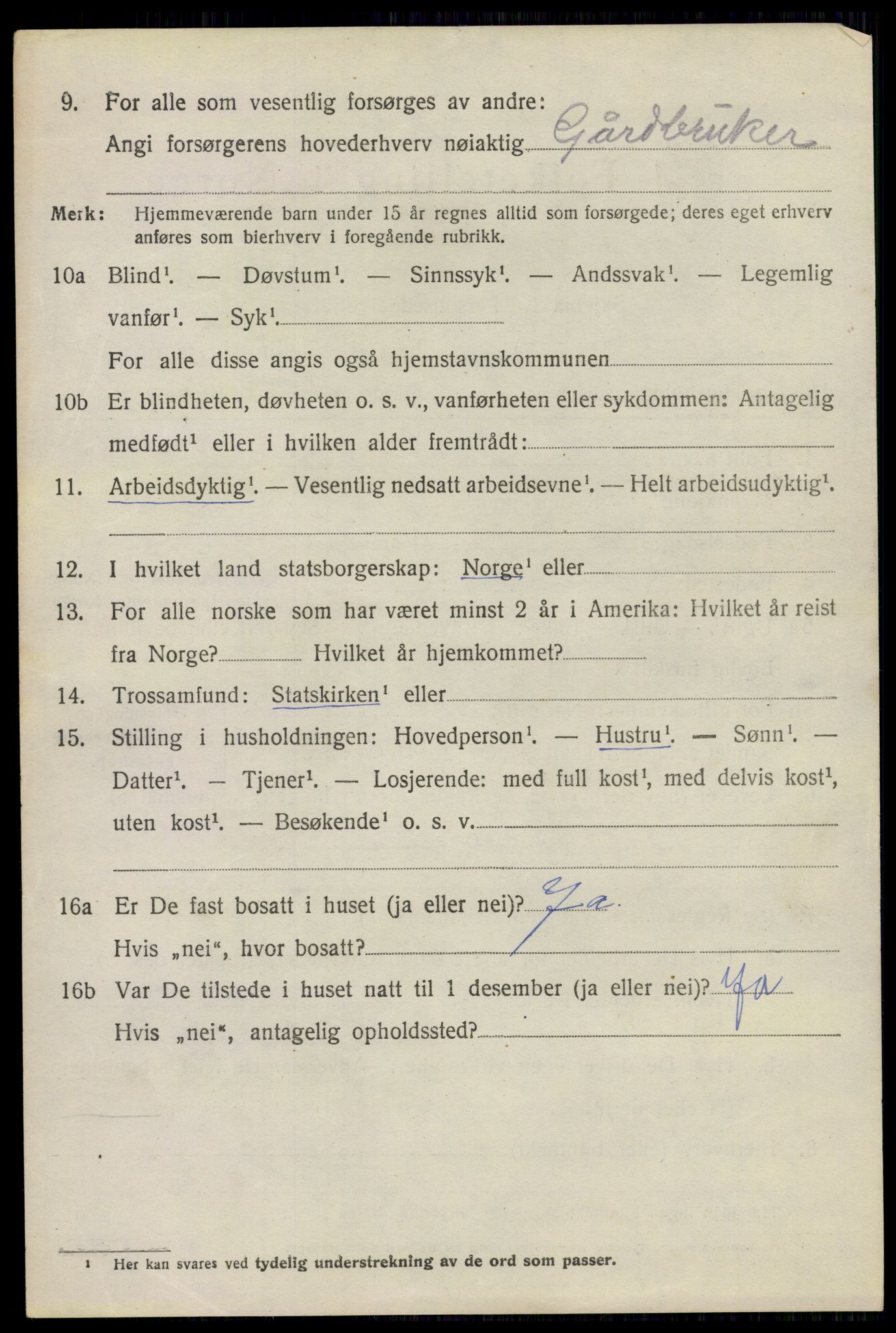 SAO, 1920 census for Hurdal, 1920, p. 701