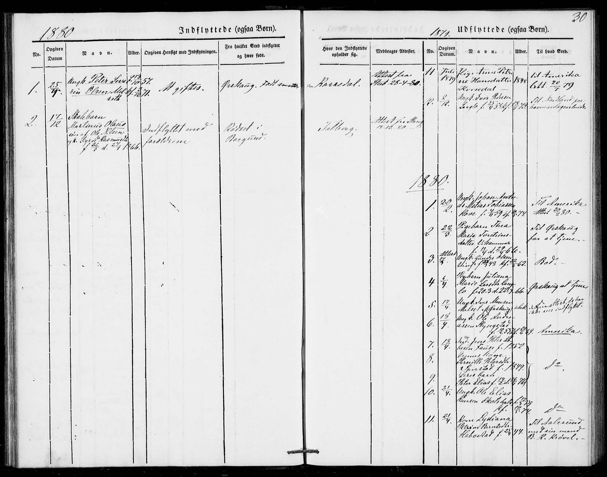 Ministerialprotokoller, klokkerbøker og fødselsregistre - Møre og Romsdal, AV/SAT-A-1454/520/L0279: Parish register (official) no. 520A08, 1844-1881, p. 30