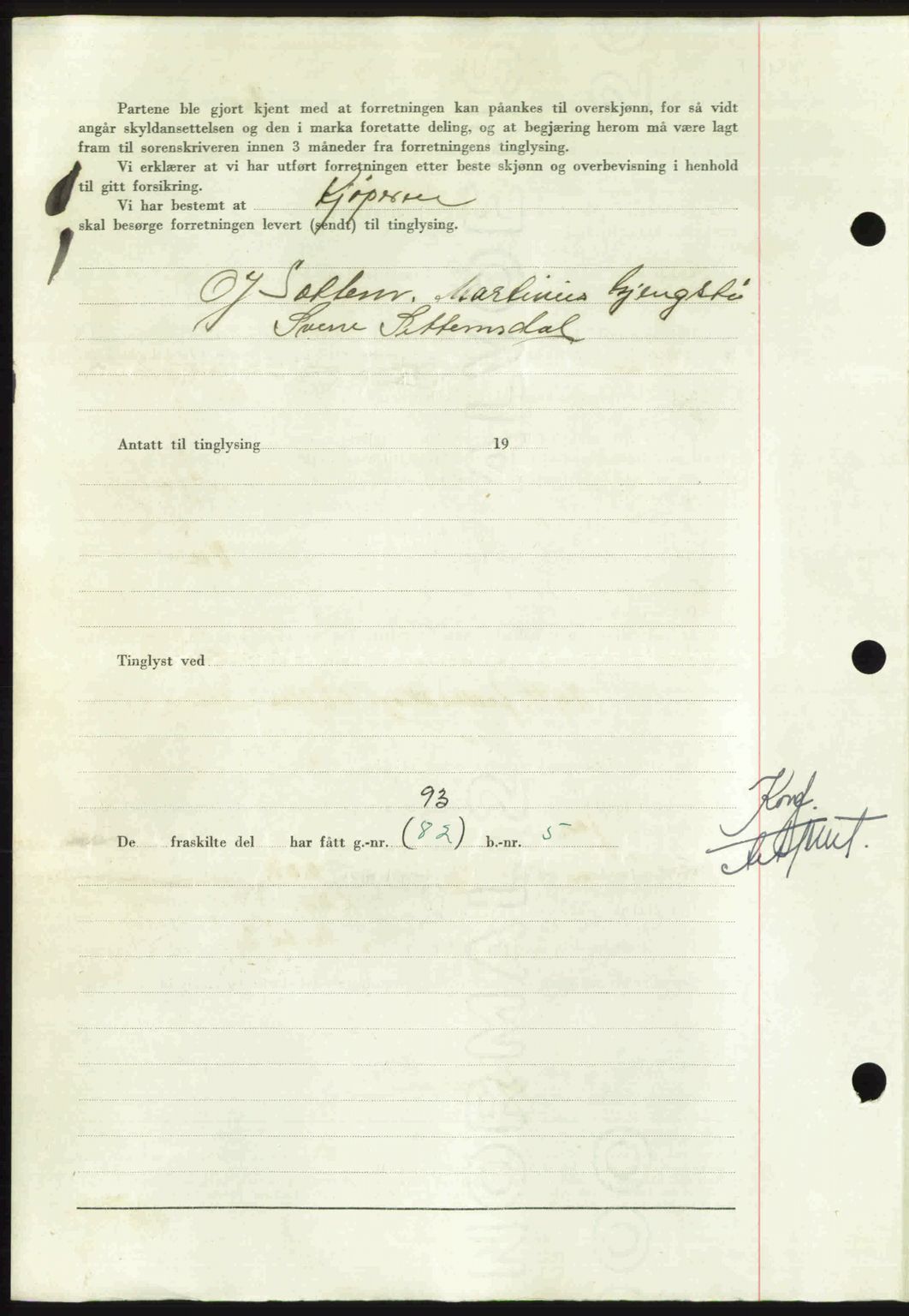 Nordmøre sorenskriveri, AV/SAT-A-4132/1/2/2Ca: Mortgage book no. A116, 1950-1950, Diary no: : 2647/1950