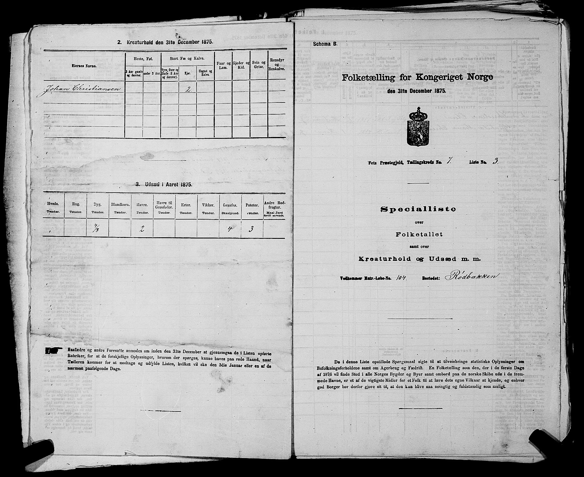 RA, 1875 census for 0227P Fet, 1875, p. 997