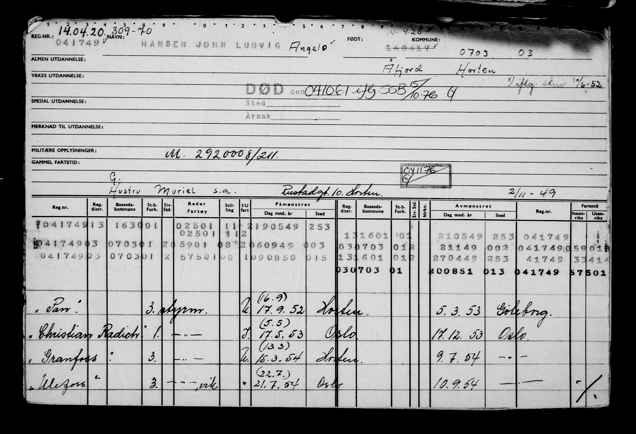 Direktoratet for sjømenn, AV/RA-S-3545/G/Gb/L0179: Hovedkort, 1920, p. 413