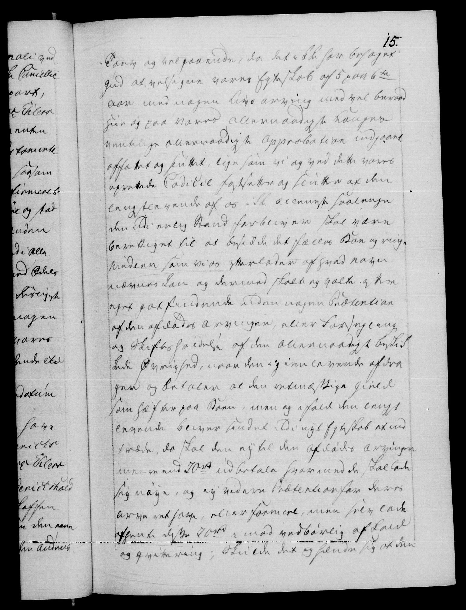 Danske Kanselli 1572-1799, AV/RA-EA-3023/F/Fc/Fca/Fcaa/L0053: Norske registre, 1790-1791, p. 15a