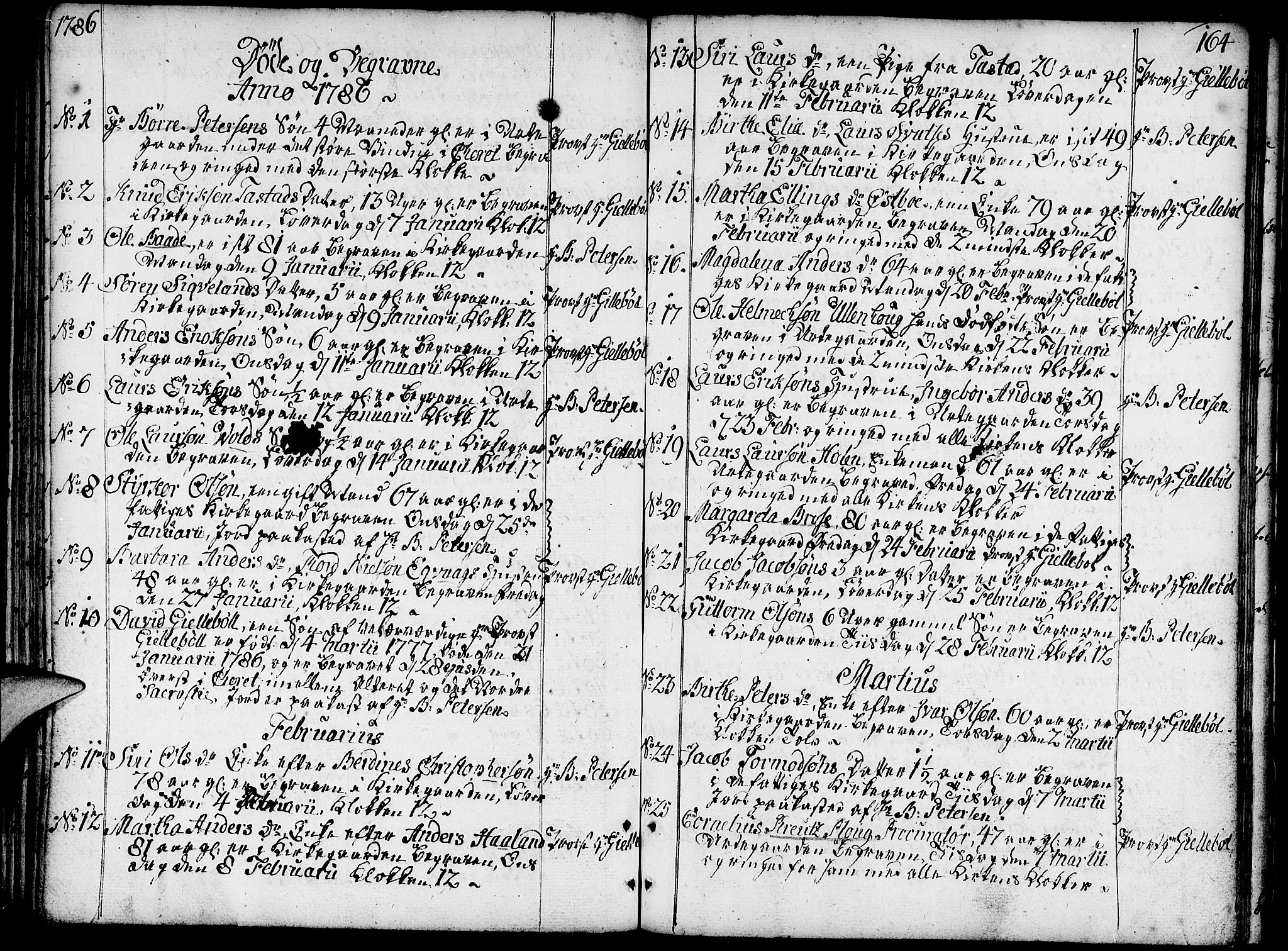 Domkirken sokneprestkontor, SAST/A-101812/001/30/30BA/L0005: Parish register (official) no. A 5, 1744-1788, p. 164