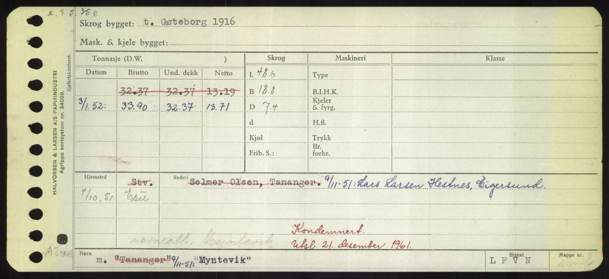 Sjøfartsdirektoratet med forløpere, Skipsmålingen, RA/S-1627/H/Hd/L0025: Fartøy, Min-Mås, p. 415