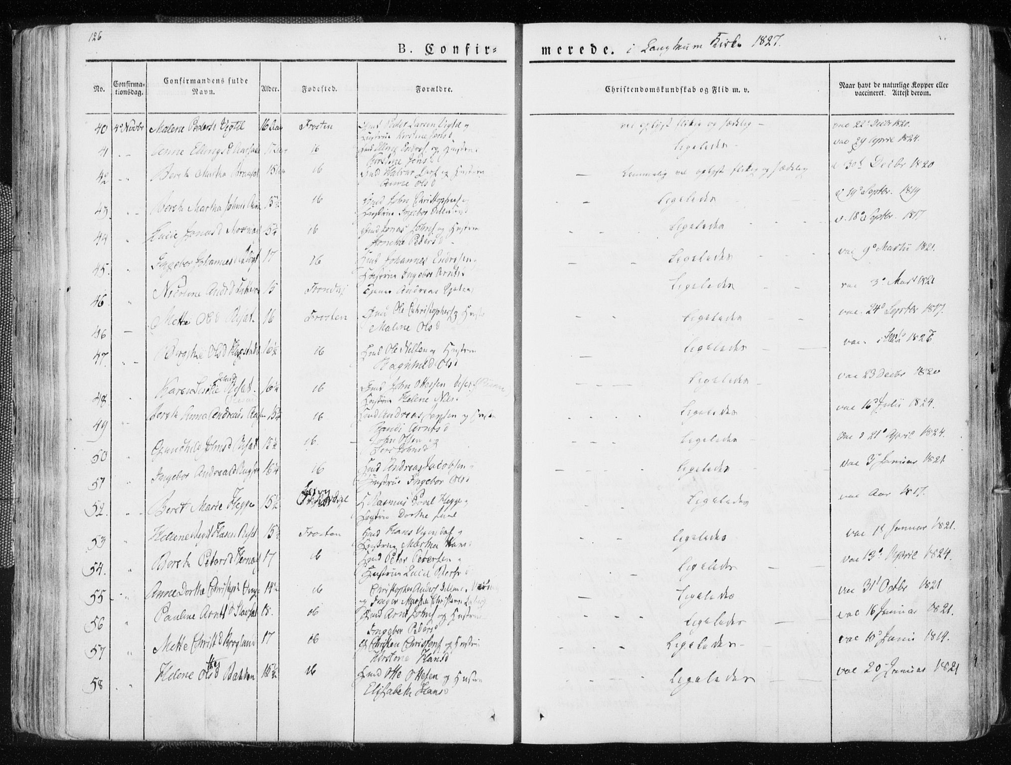 Ministerialprotokoller, klokkerbøker og fødselsregistre - Nord-Trøndelag, AV/SAT-A-1458/713/L0114: Parish register (official) no. 713A05, 1827-1839, p. 126