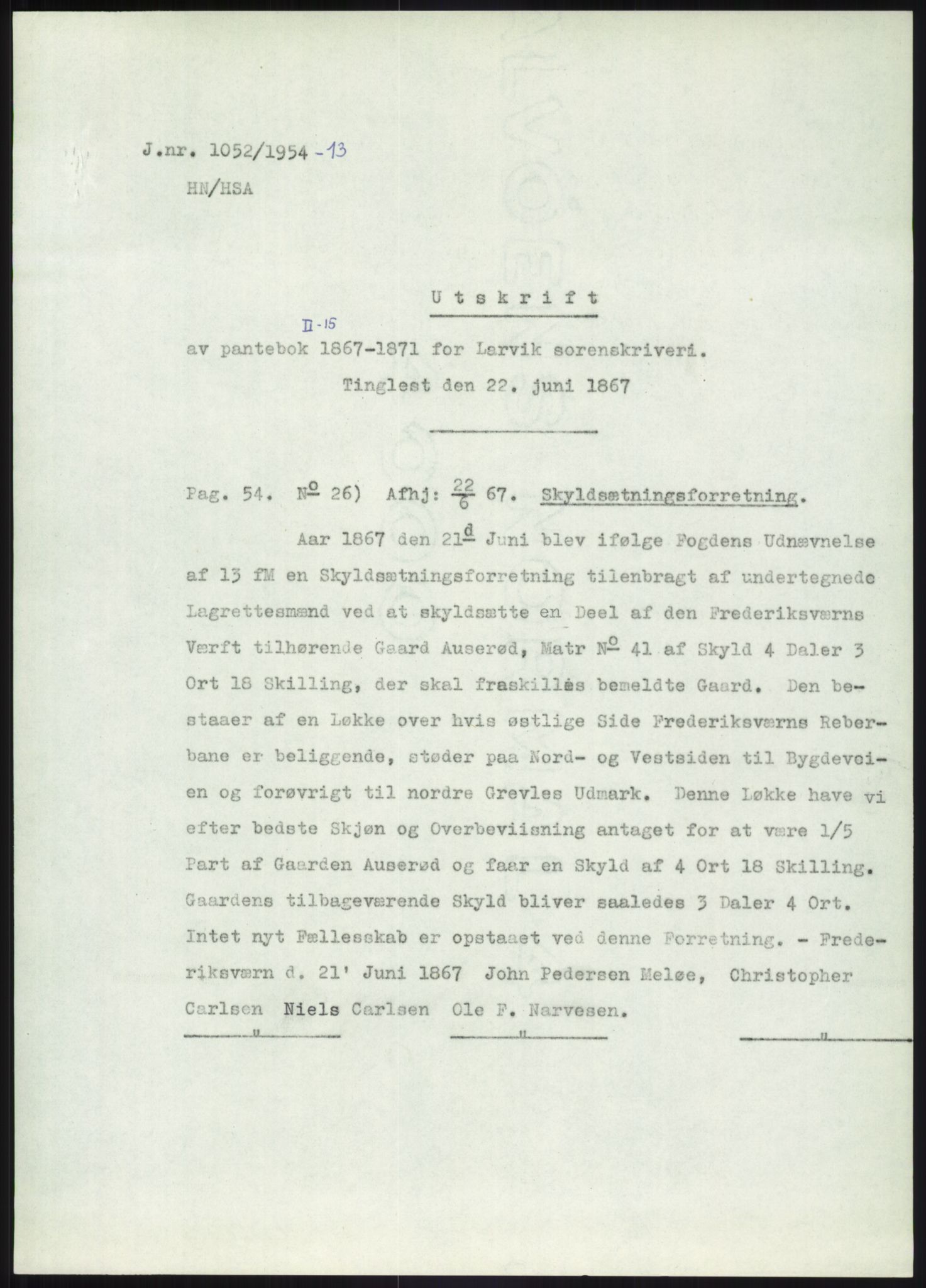 Statsarkivet i Kongsberg, SAKO/A-0001, 1954-1955, p. 84