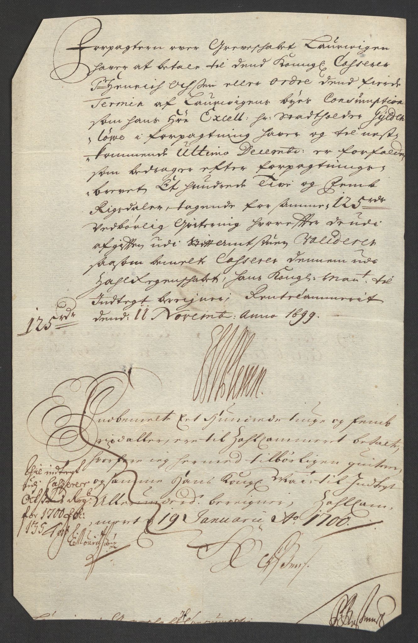 Rentekammeret inntil 1814, Reviderte regnskaper, Fogderegnskap, AV/RA-EA-4092/R33/L1976: Fogderegnskap Larvik grevskap, 1698-1701, p. 172