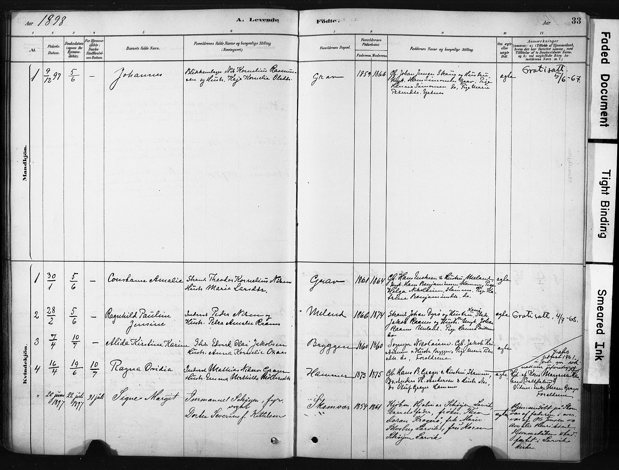 Ministerialprotokoller, klokkerbøker og fødselsregistre - Nordland, AV/SAT-A-1459/808/L0128: Parish register (official) no. 808A01, 1880-1902, p. 33