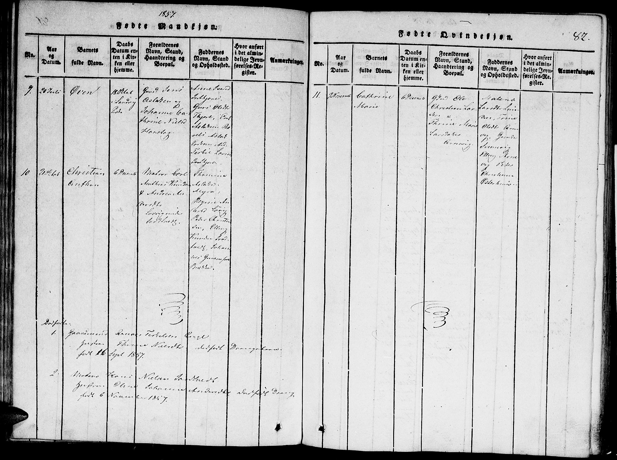 Hommedal sokneprestkontor, AV/SAK-1111-0023/F/Fa/Faa/L0001: Parish register (official) no. A 1, 1816-1860, p. 82