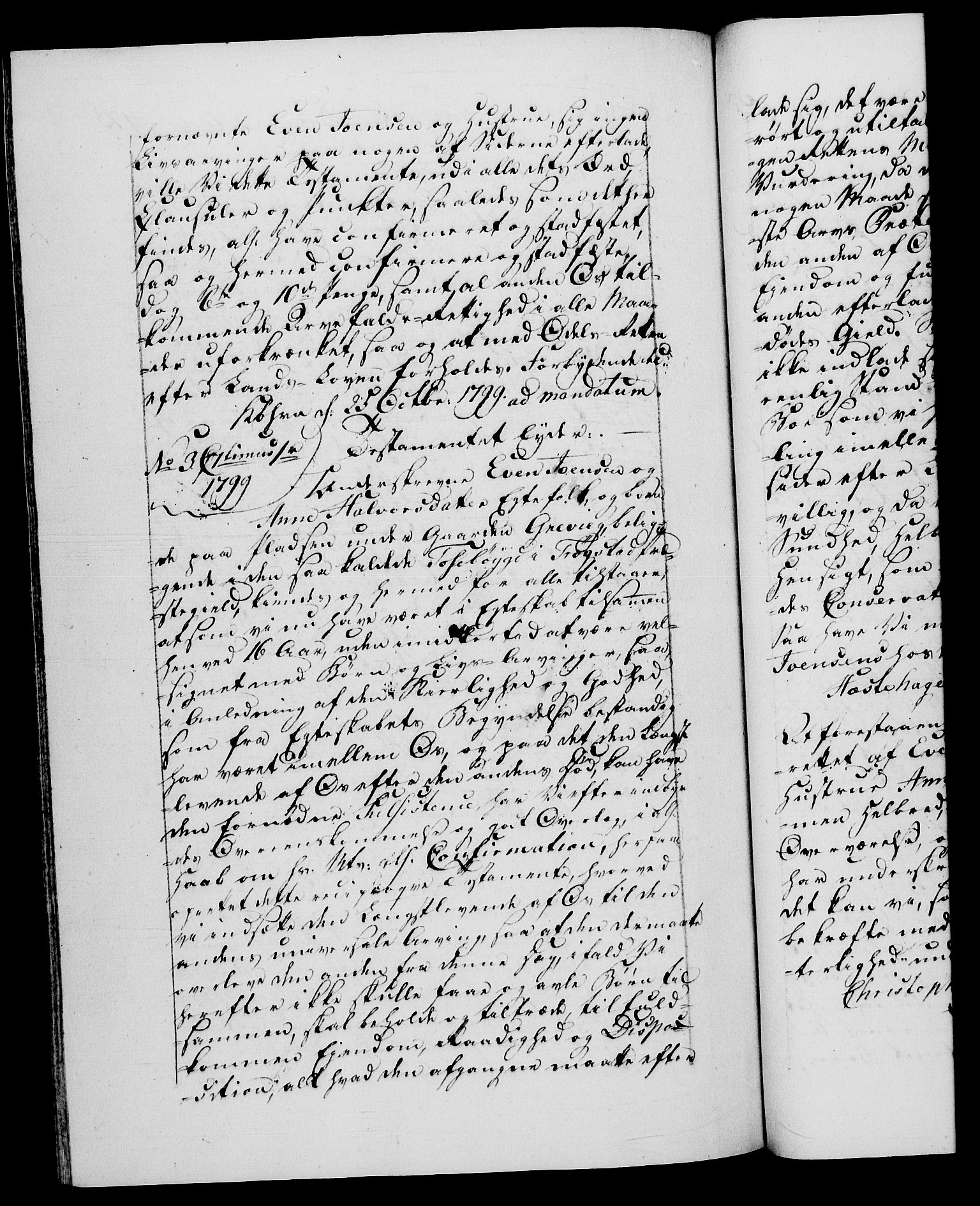 Danske Kanselli 1572-1799, AV/RA-EA-3023/F/Fc/Fca/Fcaa/L0059: Norske registre, 1799, p. 475b