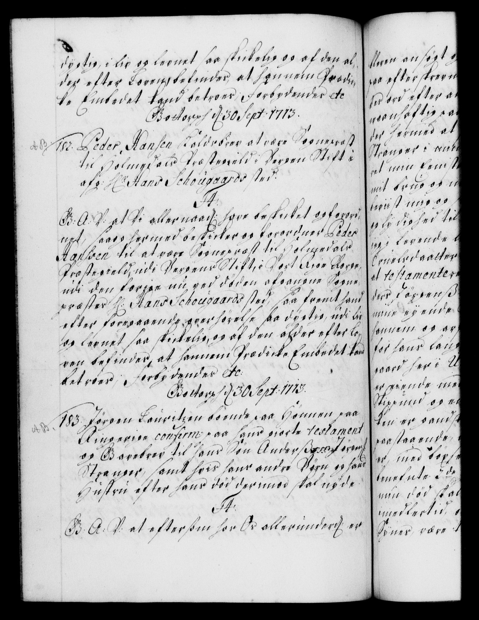 Danske Kanselli 1572-1799, AV/RA-EA-3023/F/Fc/Fca/Fcaa/L0021: Norske registre, 1712-1715, p. 160b