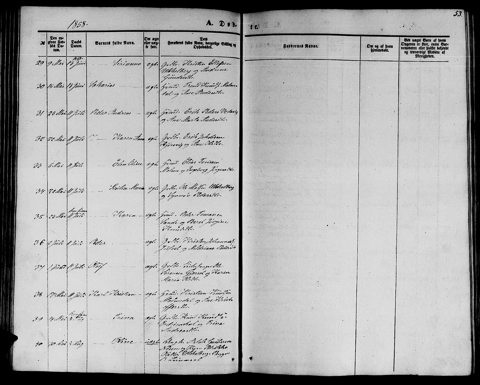 Ministerialprotokoller, klokkerbøker og fødselsregistre - Møre og Romsdal, AV/SAT-A-1454/565/L0753: Parish register (copy) no. 565C02, 1845-1870, p. 53