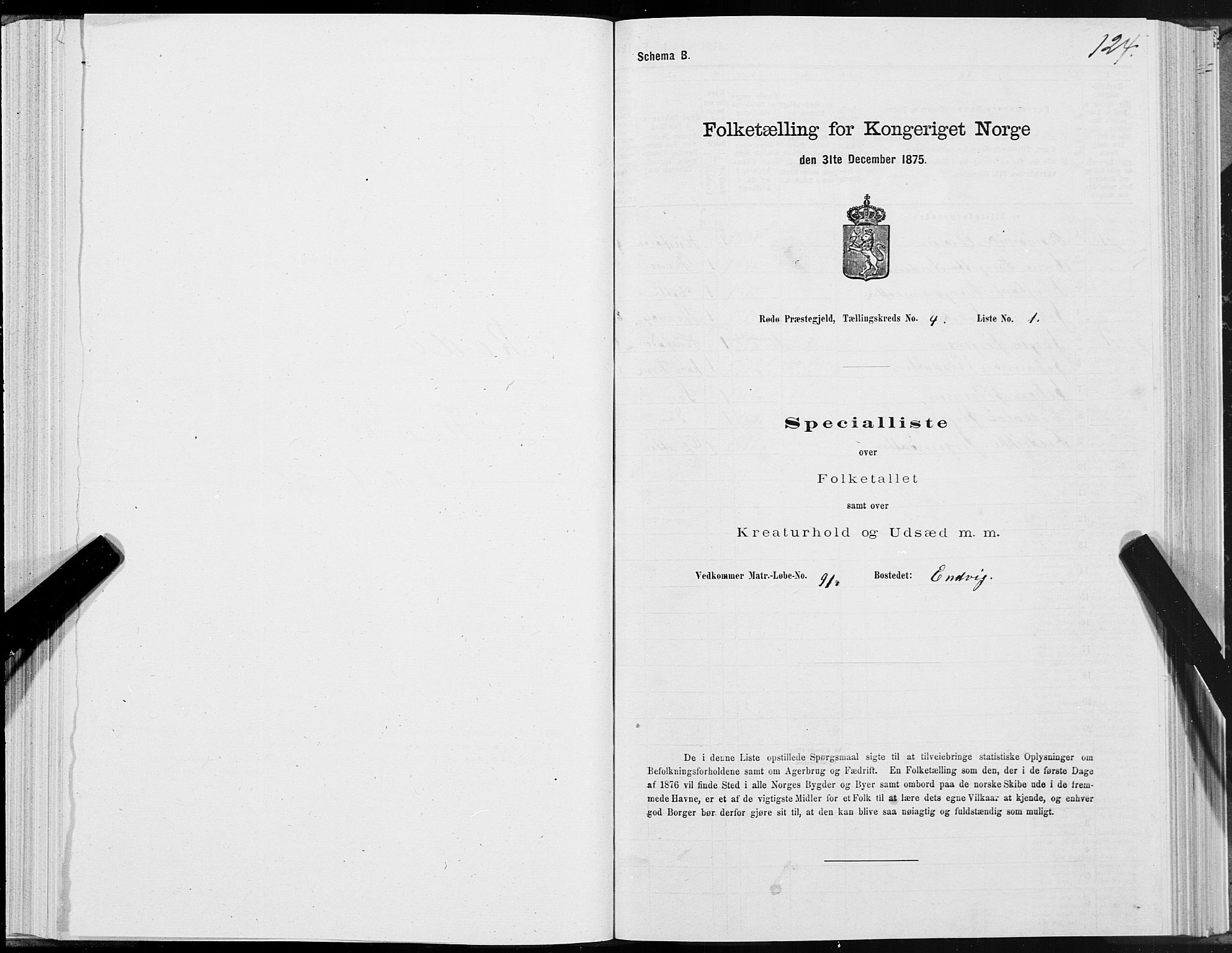 SAT, 1875 census for 1836P Rødøy, 1875, p. 2124