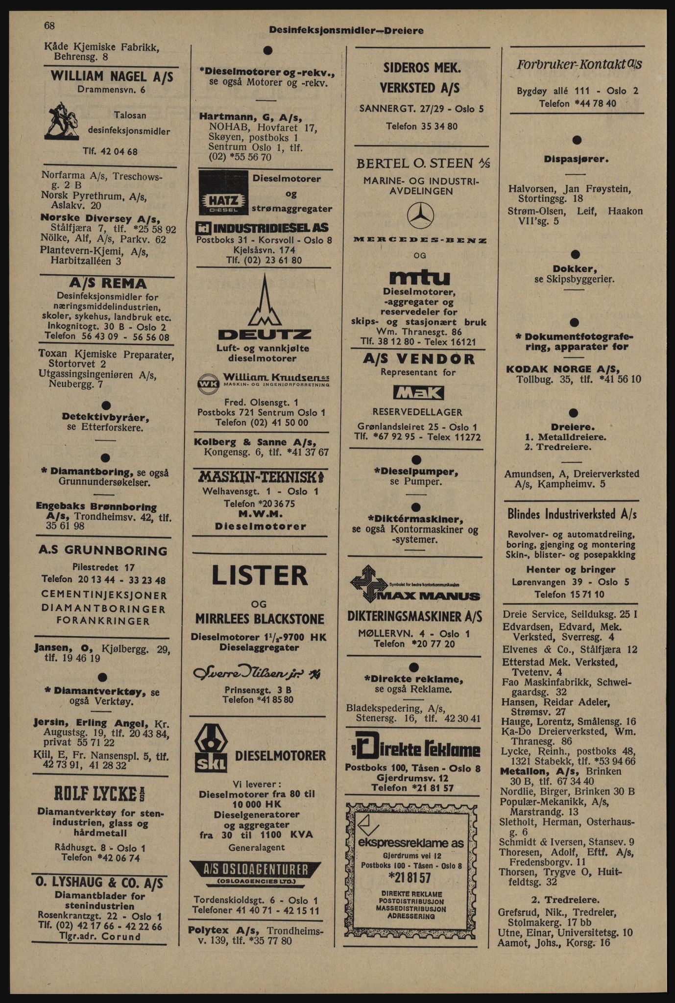 Kristiania/Oslo adressebok, PUBL/-, 1976-1977, p. 68