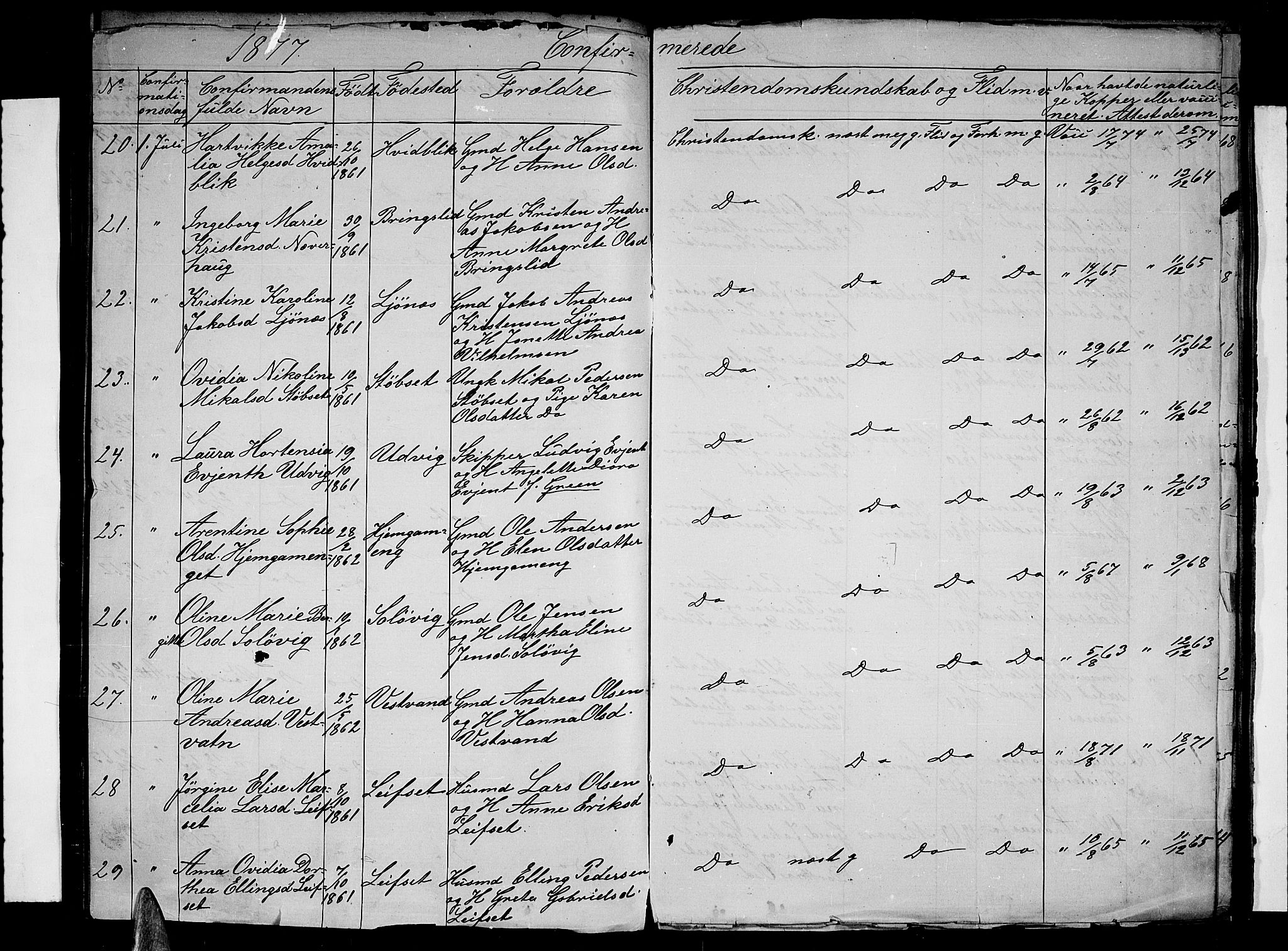 Ministerialprotokoller, klokkerbøker og fødselsregistre - Nordland, AV/SAT-A-1459/852/L0753: Parish register (copy) no. 852C04, 1856-1877, p. 225c