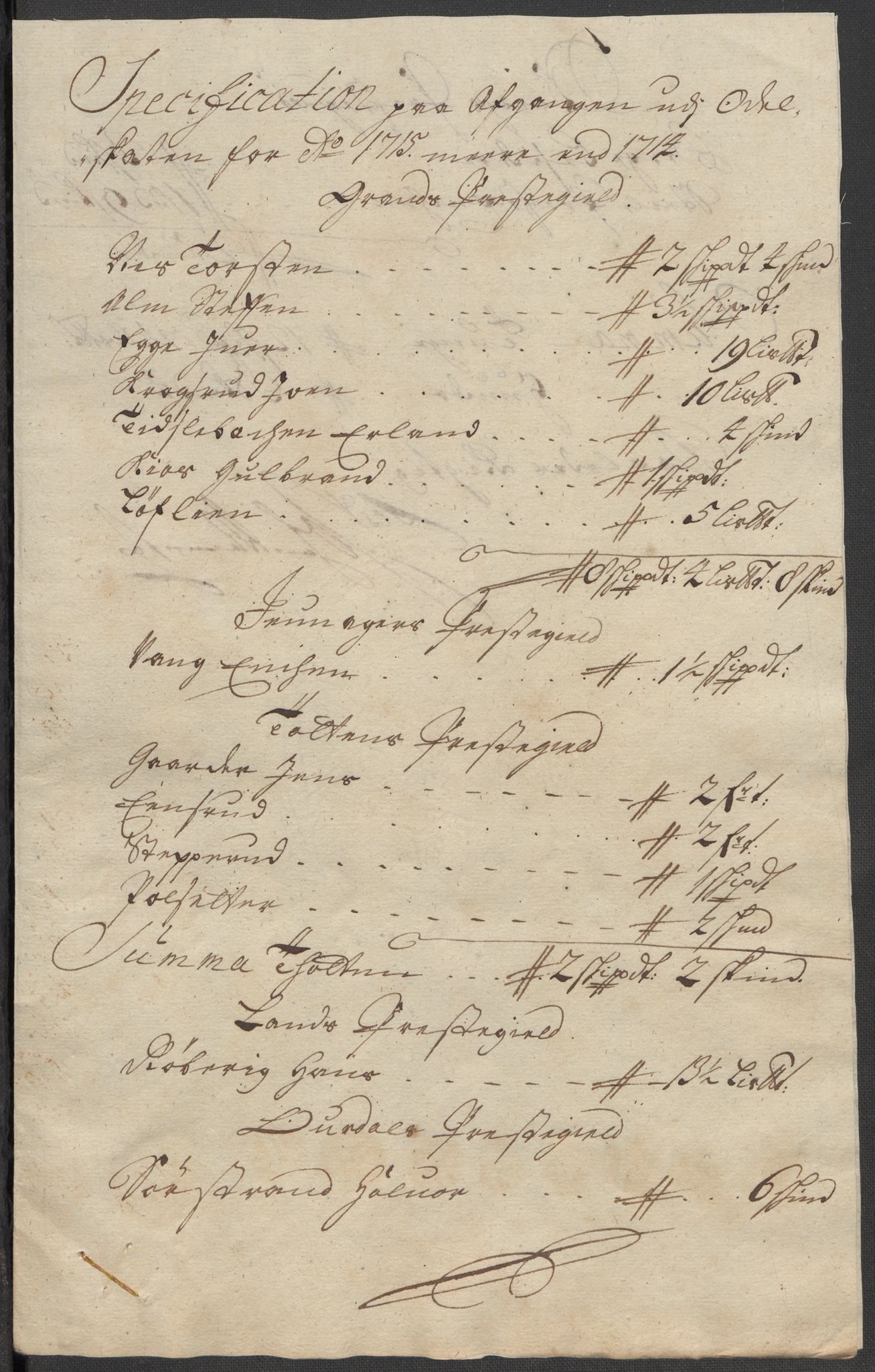 Rentekammeret inntil 1814, Reviderte regnskaper, Fogderegnskap, RA/EA-4092/R18/L1314: Fogderegnskap Hadeland, Toten og Valdres, 1715, p. 426