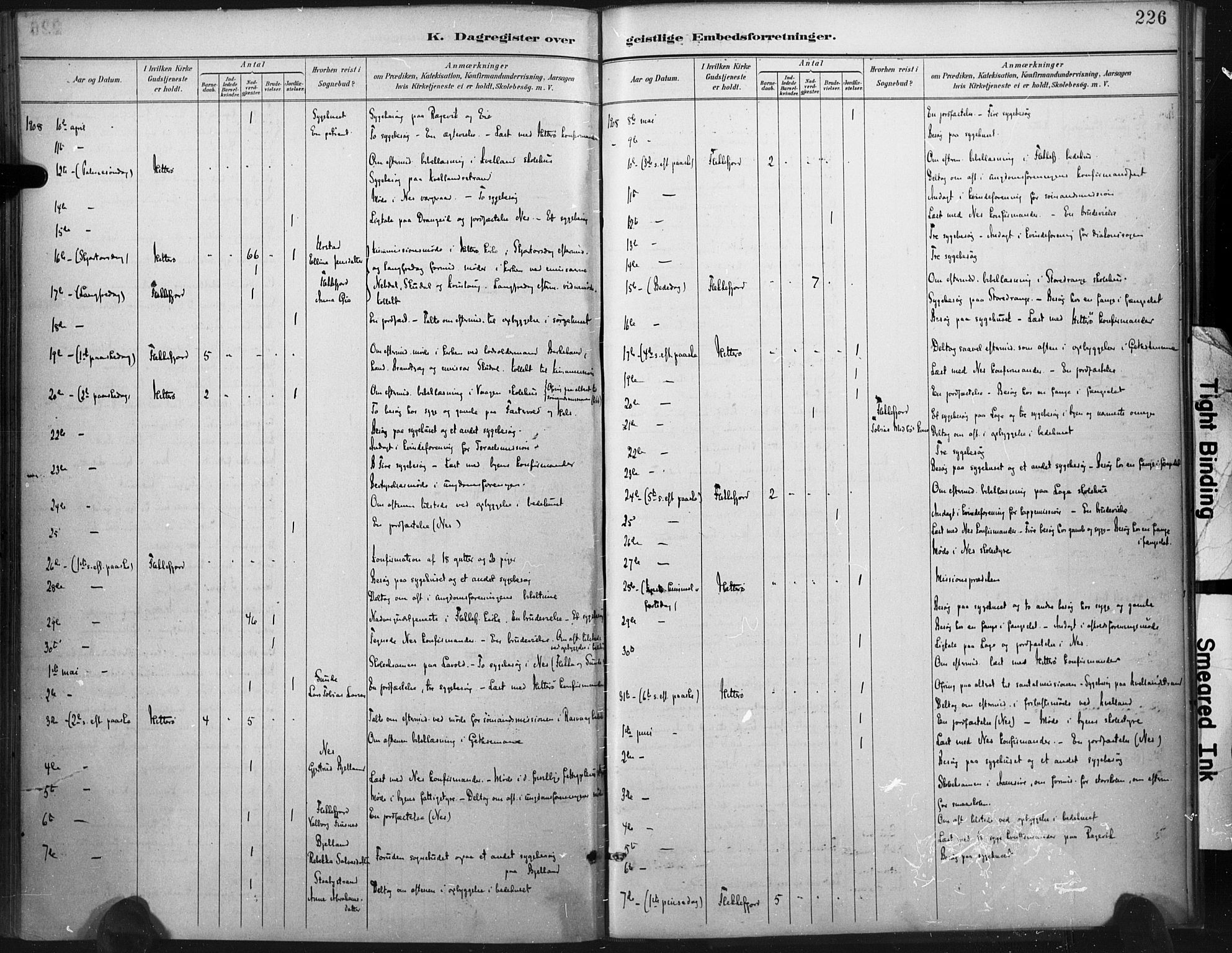 Flekkefjord sokneprestkontor, AV/SAK-1111-0012/F/Fa/Fac/L0008: Parish register (official) no. A 8, 1885-1898, p. 226