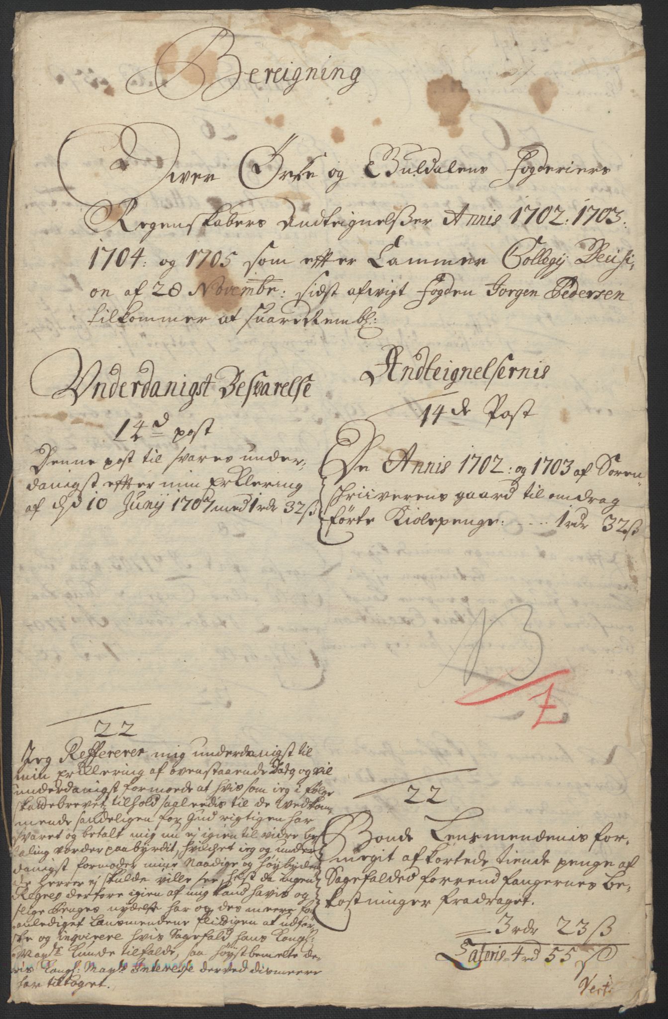 Rentekammeret inntil 1814, Reviderte regnskaper, Fogderegnskap, AV/RA-EA-4092/R60/L3955: Fogderegnskap Orkdal og Gauldal, 1705, p. 575