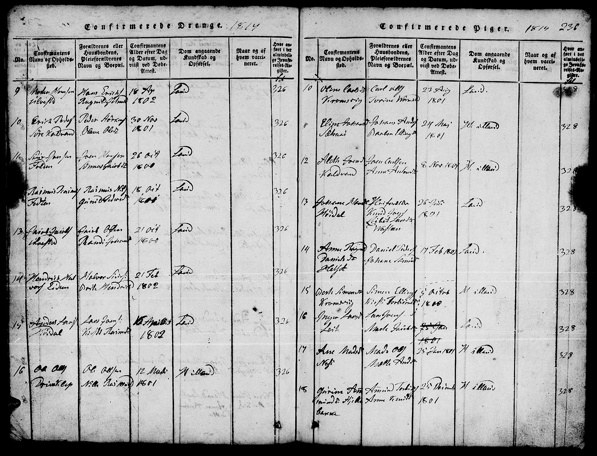 Ministerialprotokoller, klokkerbøker og fødselsregistre - Møre og Romsdal, AV/SAT-A-1454/511/L0155: Parish register (copy) no. 511C01, 1817-1829, p. 236