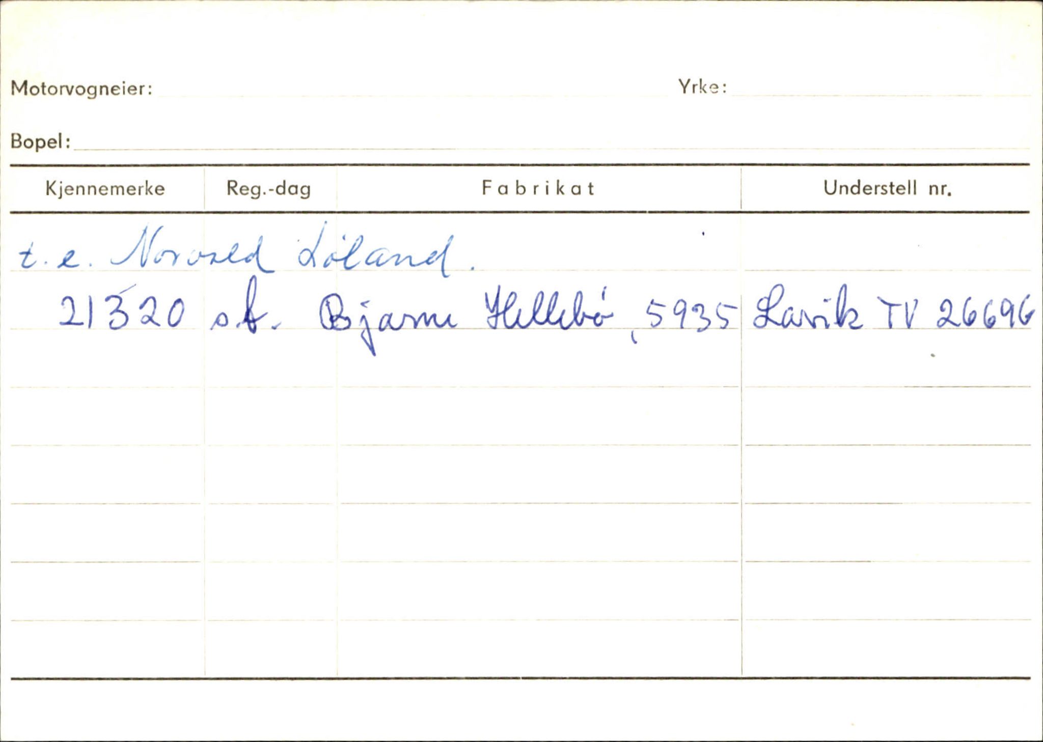 Statens vegvesen, Sogn og Fjordane vegkontor, AV/SAB-A-5301/4/F/L0130: Eigarregister Eid T-Å. Høyanger A-O, 1945-1975, p. 2053