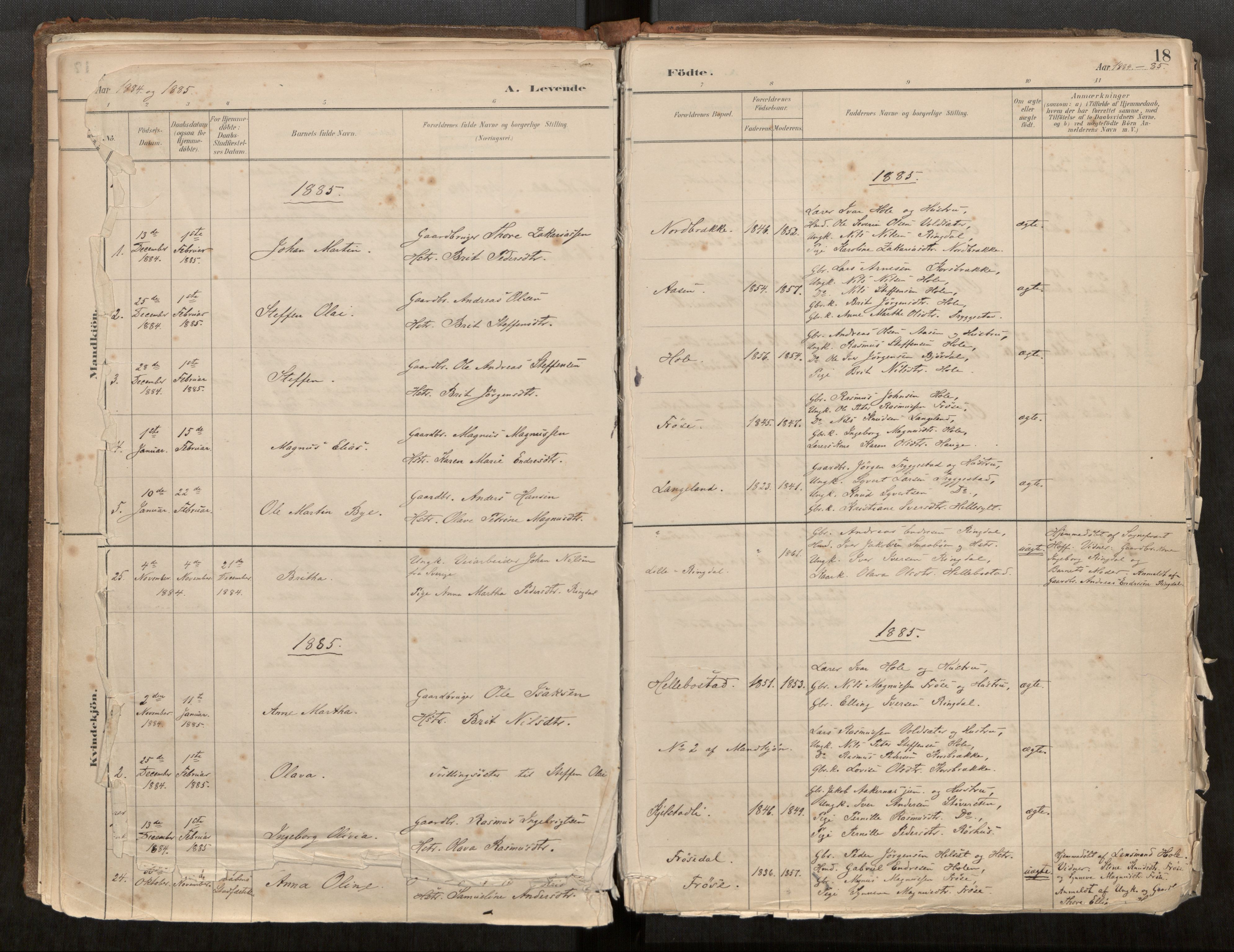 Sunnylven sokneprestkontor, SAT/A-1007: Parish register (official) no. 517A08, 1882-1939, p. 18