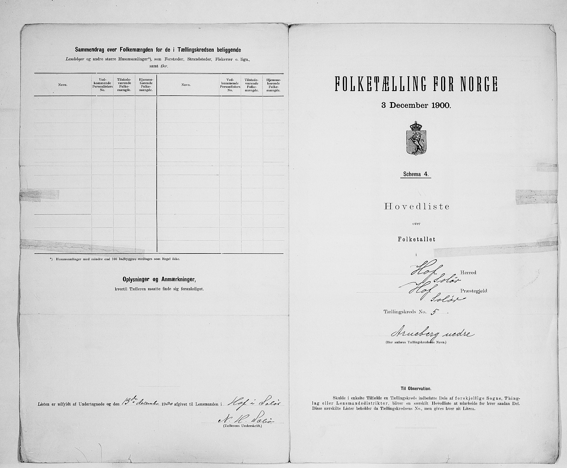 SAH, 1900 census for Hof, 1900, p. 25