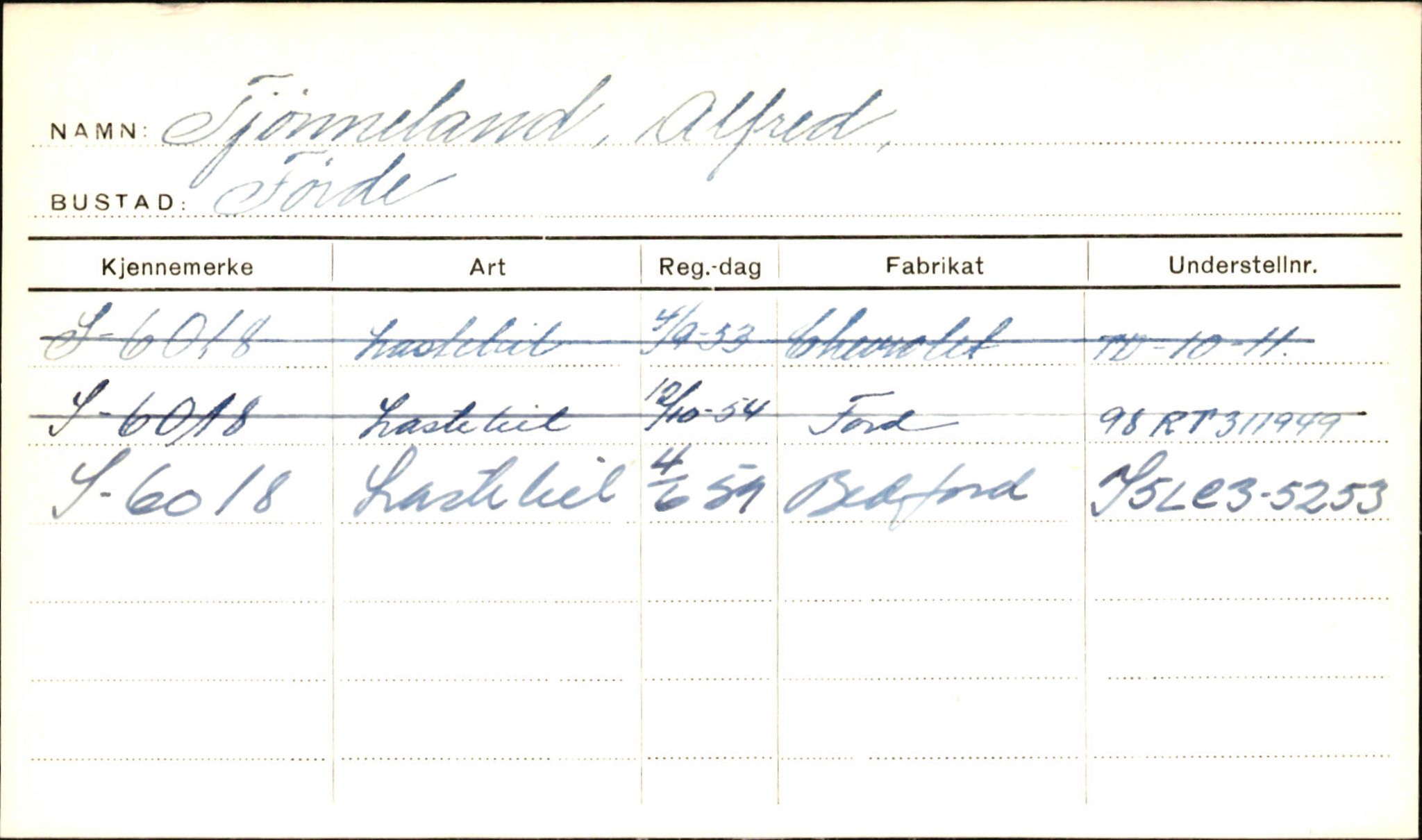 Statens vegvesen, Sogn og Fjordane vegkontor, AV/SAB-A-5301/4/F/L0002: Eigarregister Fjordane til 1.6.1961, 1930-1961, p. 186