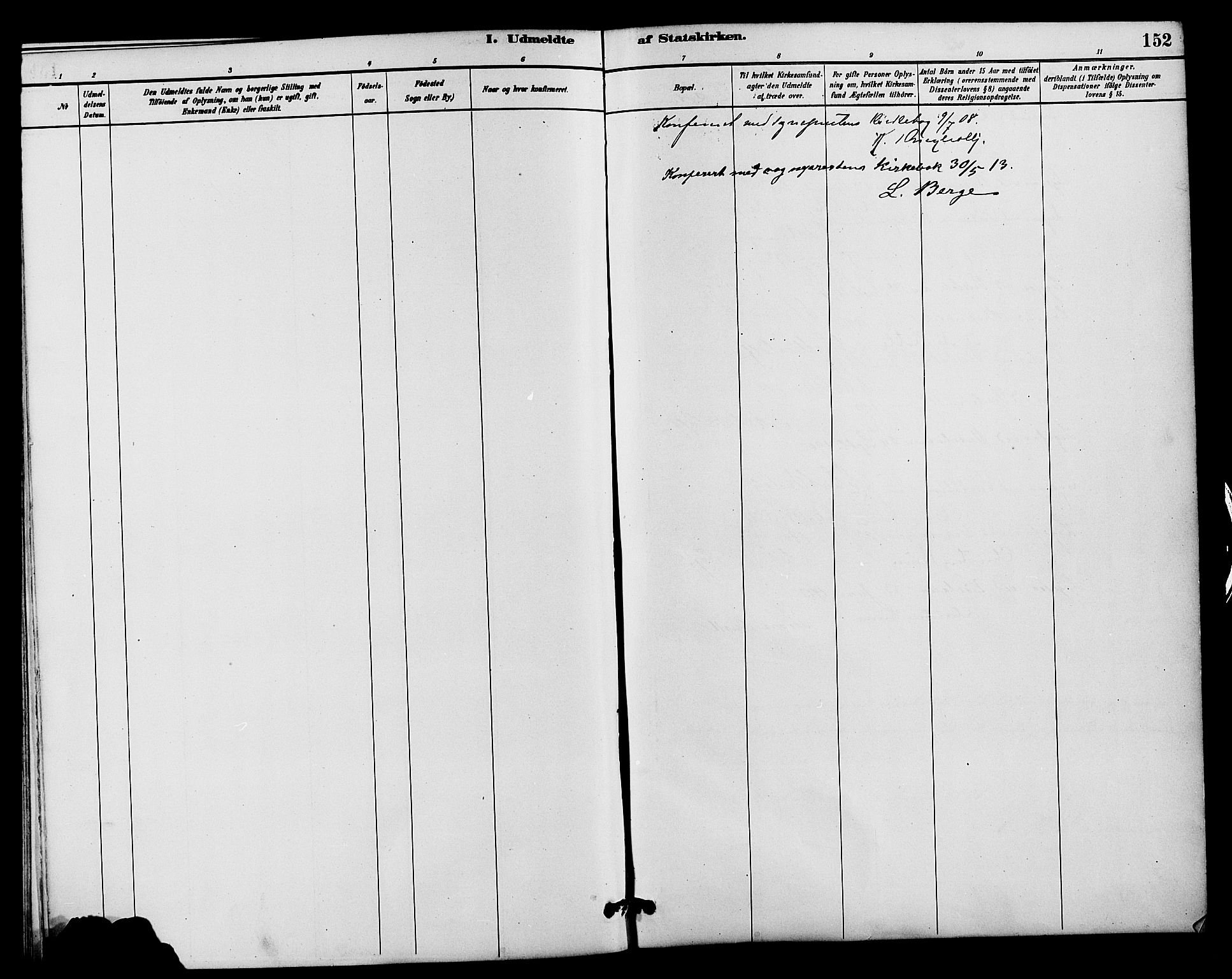 Vestre Slidre prestekontor, SAH/PREST-136/H/Ha/Hab/L0004: Parish register (copy) no. 4, 1881-1912, p. 152