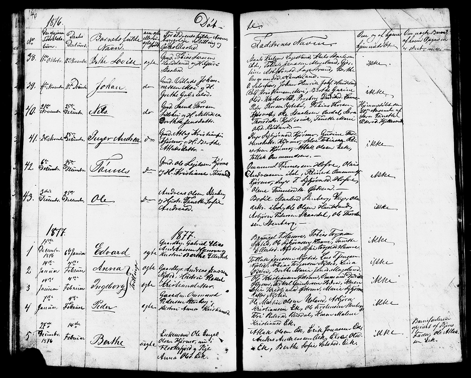 Lund sokneprestkontor, AV/SAST-A-101809/S07/L0003: Parish register (copy) no. B 3, 1848-1885, p. 146