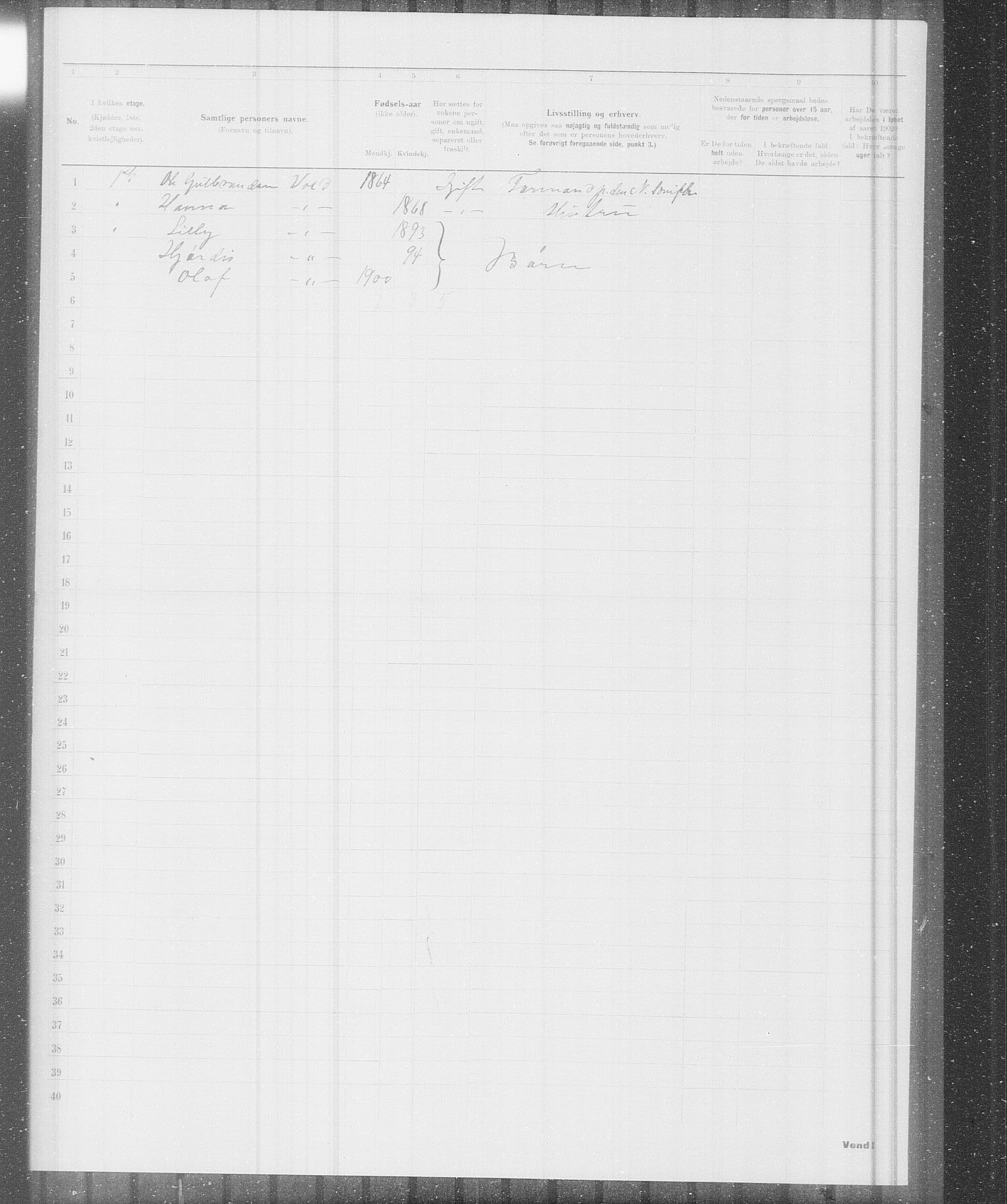 OBA, Municipal Census 1902 for Kristiania, 1902, p. 20443
