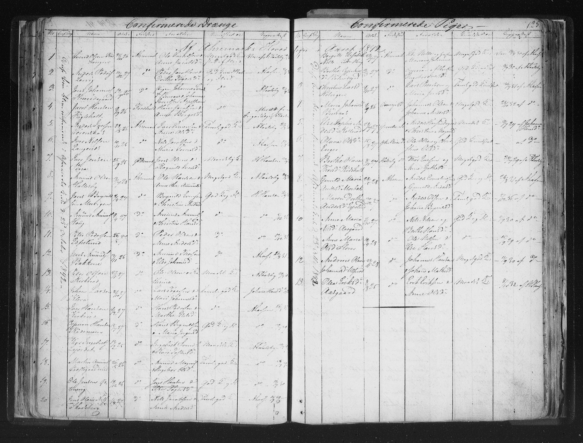 Aremark prestekontor Kirkebøker, SAO/A-10899/F/Fc/L0002: Parish register (official) no. III 2, 1834-1849, p. 125