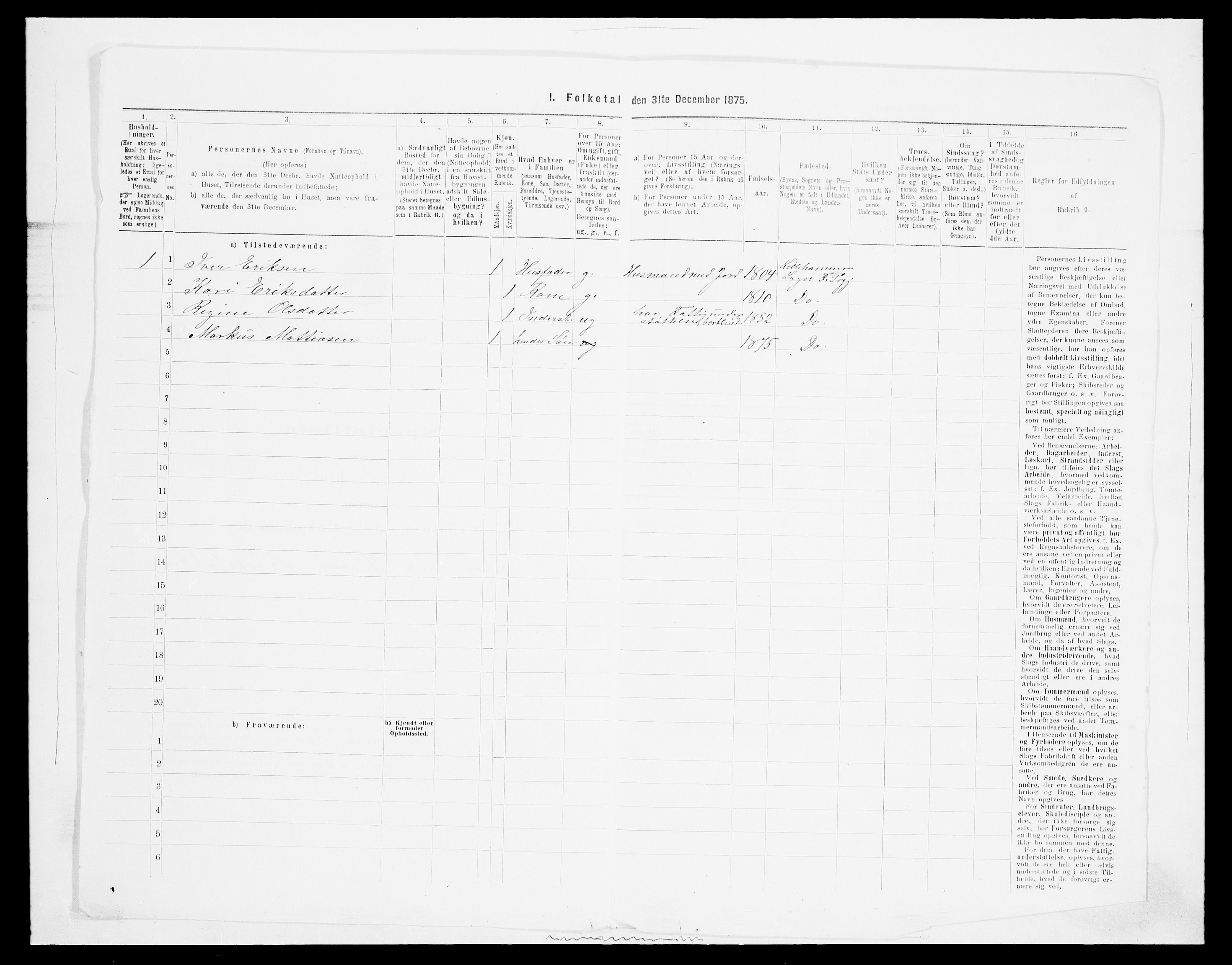 SAH, 1875 census for 0524L Fåberg/Fåberg og Lillehammer, 1875, p. 276