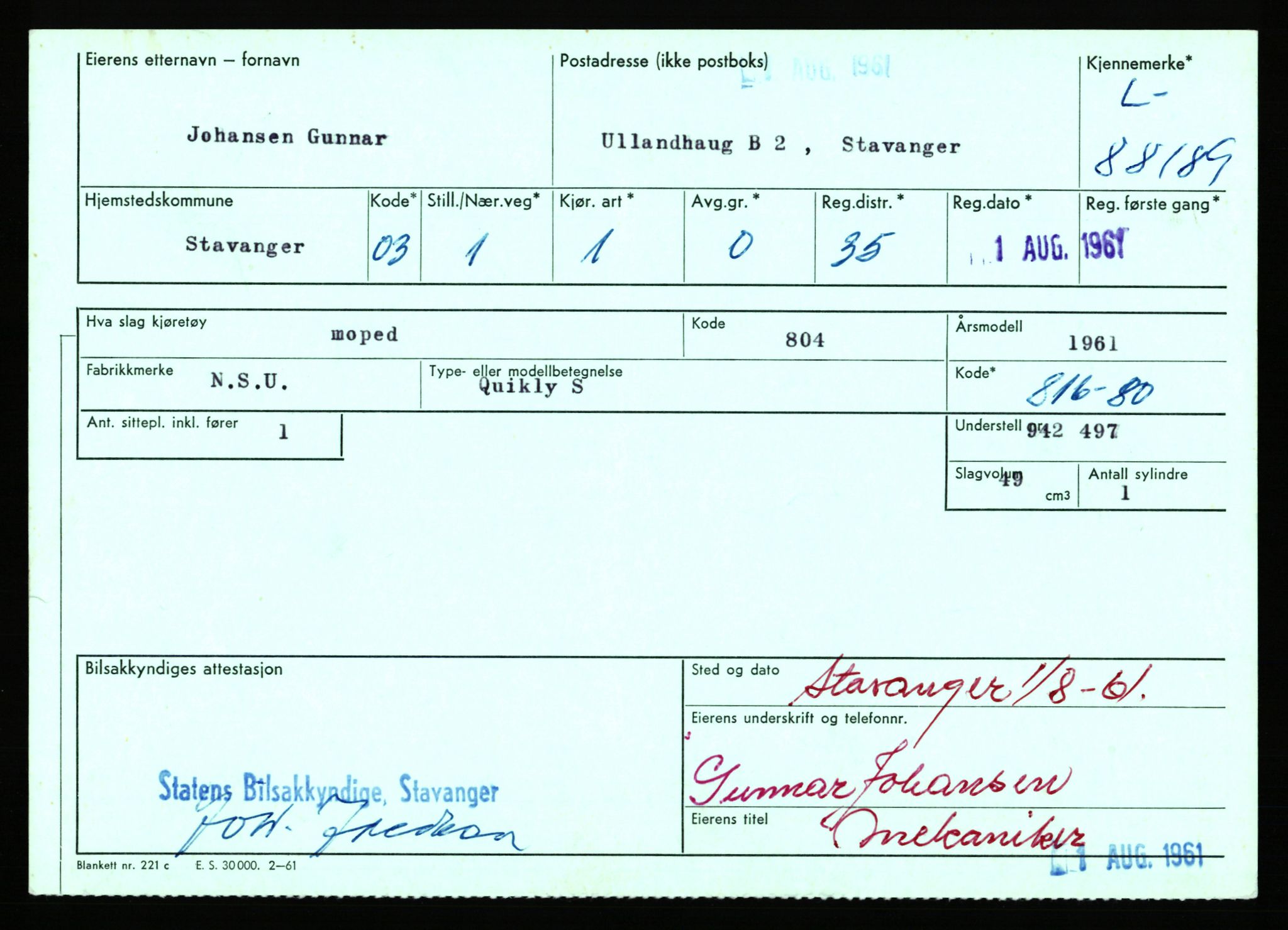 Stavanger trafikkstasjon, AV/SAST-A-101942/0/F/L0074: L-86500 - L-88799, 1930-1971, p. 1718