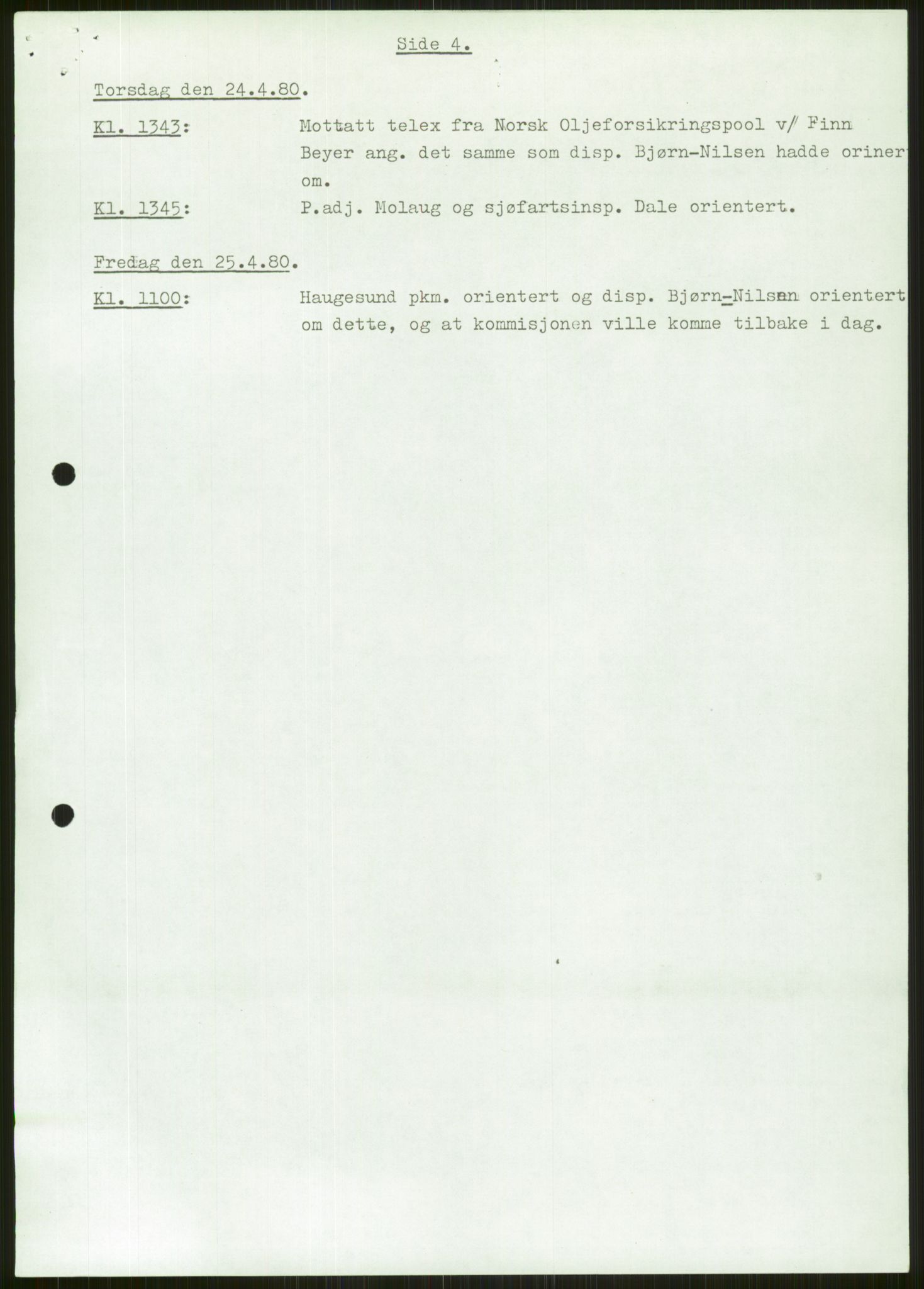 Justisdepartementet, Granskningskommisjonen ved Alexander Kielland-ulykken 27.3.1980, RA/S-1165/D/L0006: A Alexander L. Kielland (Doku.liste + A3-A6, A11-A13, A18-A20-A21, A23, A31 av 31)/Dykkerjournaler, 1980-1981, p. 657