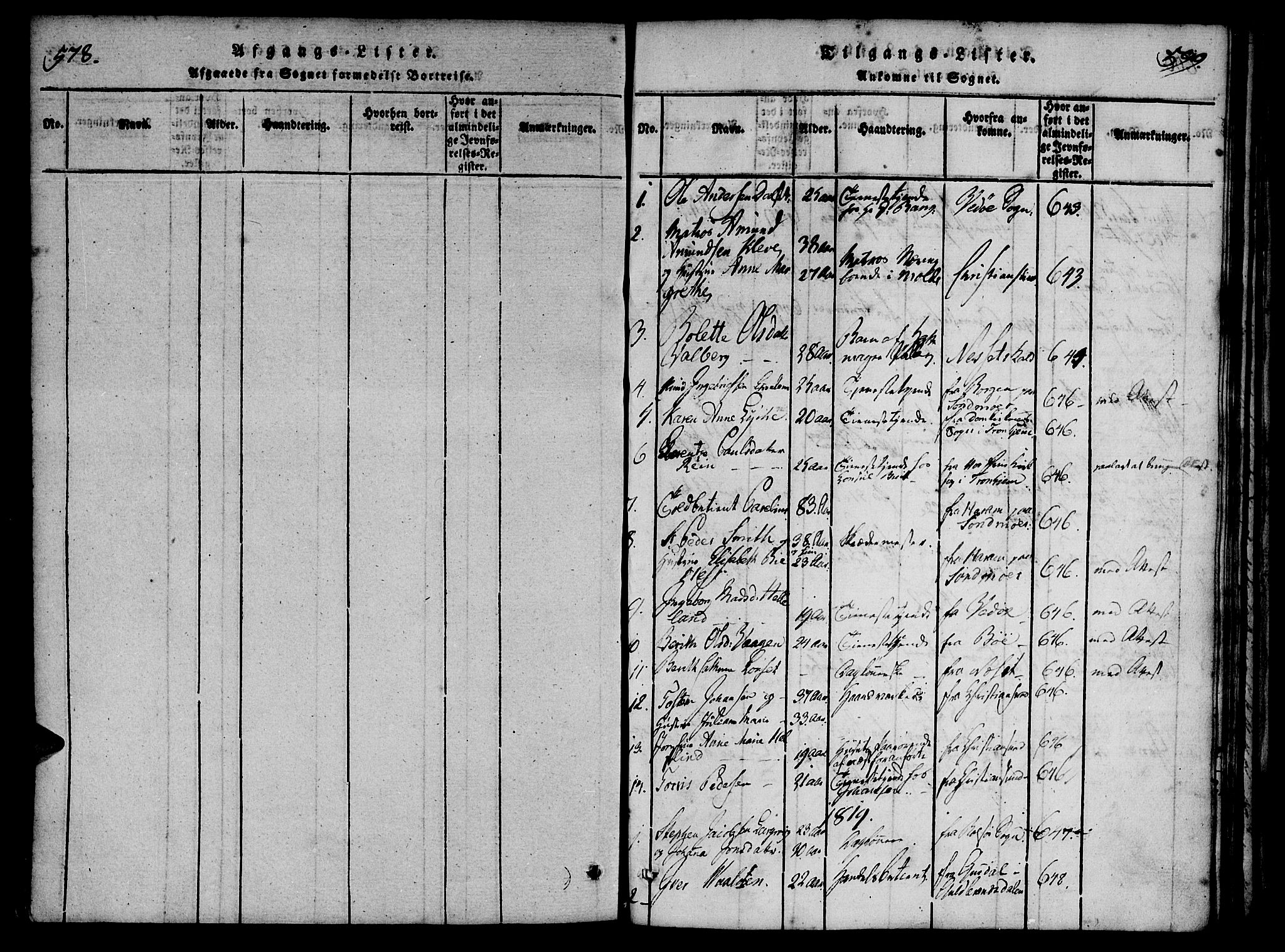 Ministerialprotokoller, klokkerbøker og fødselsregistre - Møre og Romsdal, SAT/A-1454/558/L0688: Parish register (official) no. 558A02, 1818-1843, p. 598-599