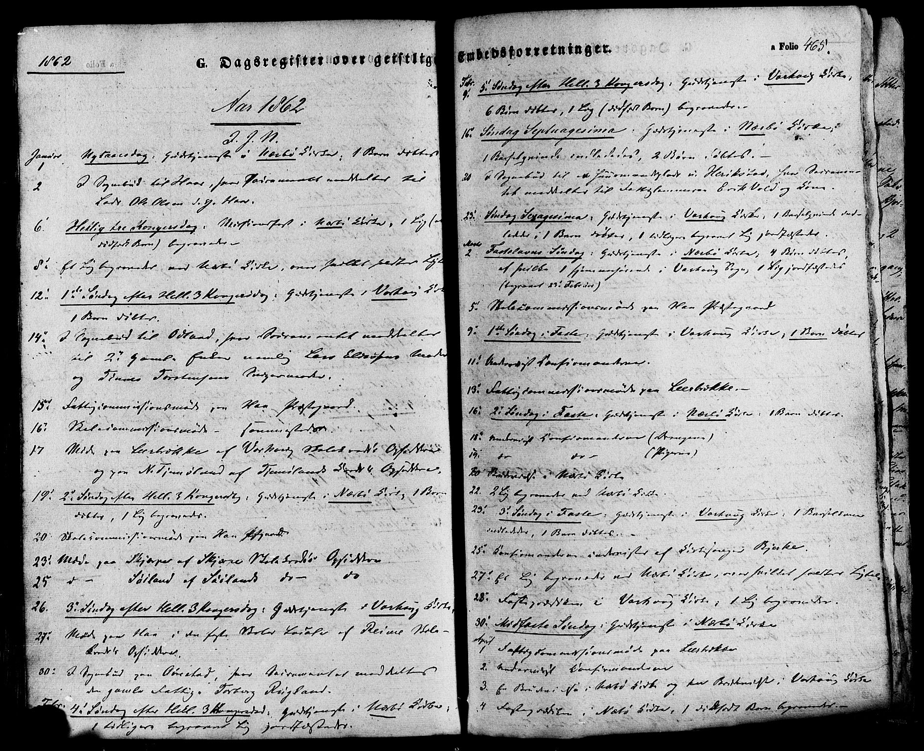 Hå sokneprestkontor, AV/SAST-A-101801/001/30BA/L0008: Parish register (official) no. A 7, 1853-1878, p. 465