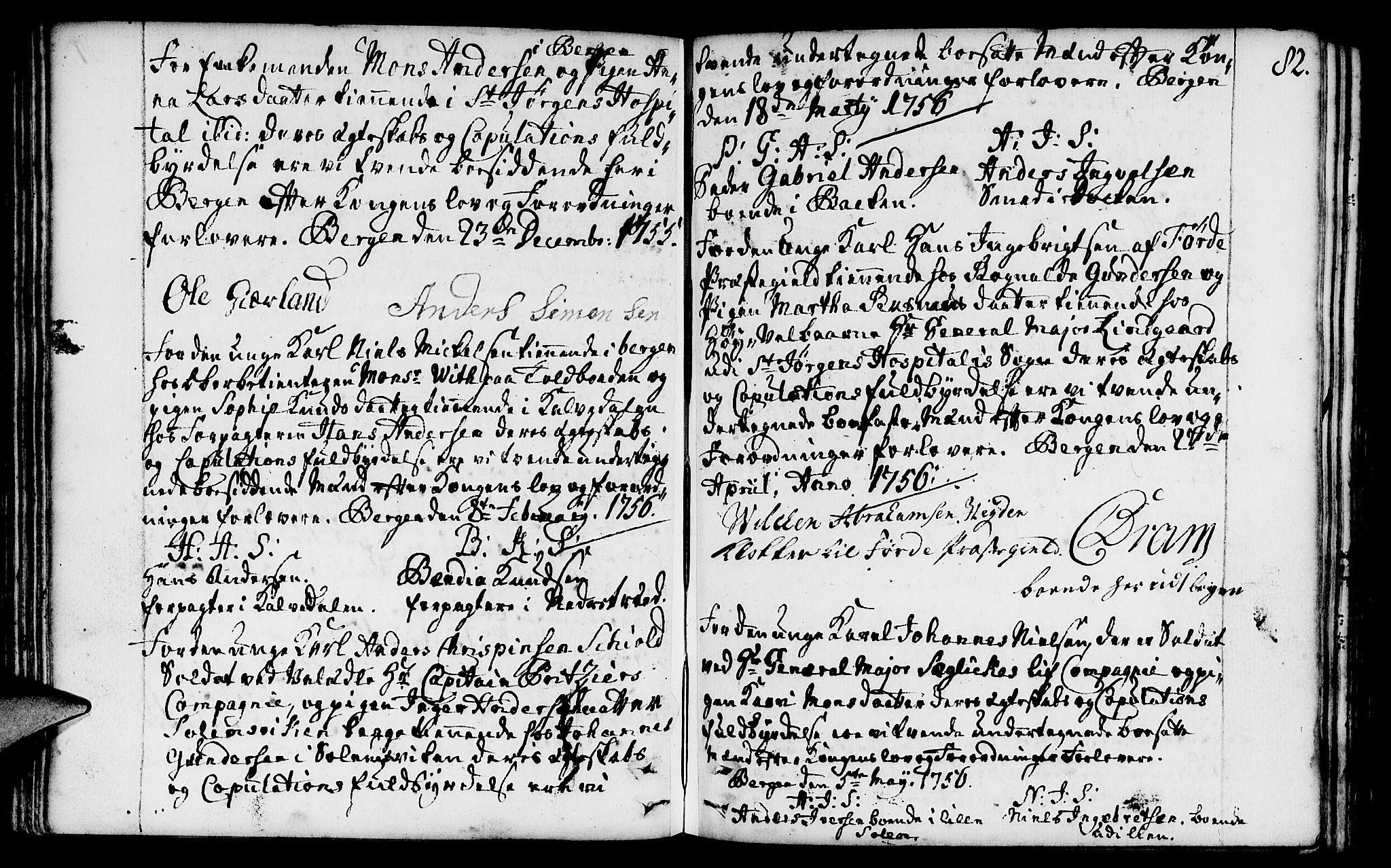 St. Jørgens hospital og Årstad sokneprestembete, AV/SAB-A-99934: Parish register (official) no. A 1, 1743-1823, p. 82