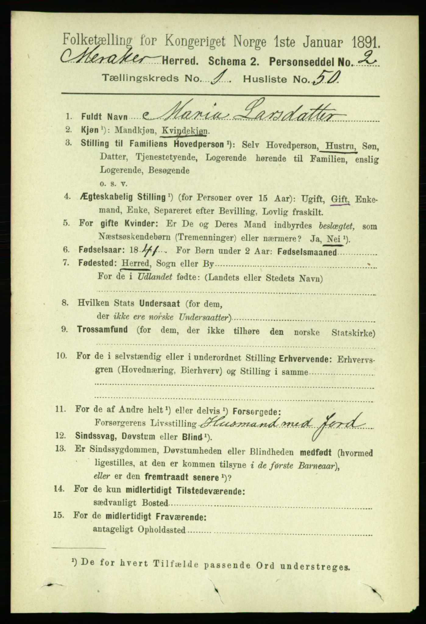 RA, 1891 census for 1711 Meråker, 1891, p. 459